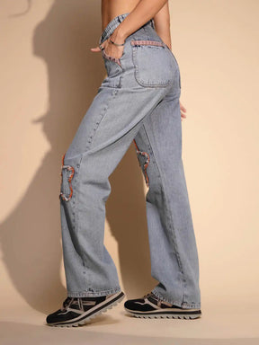 Women's Regular Fit Denim High Rise Blue Jeans