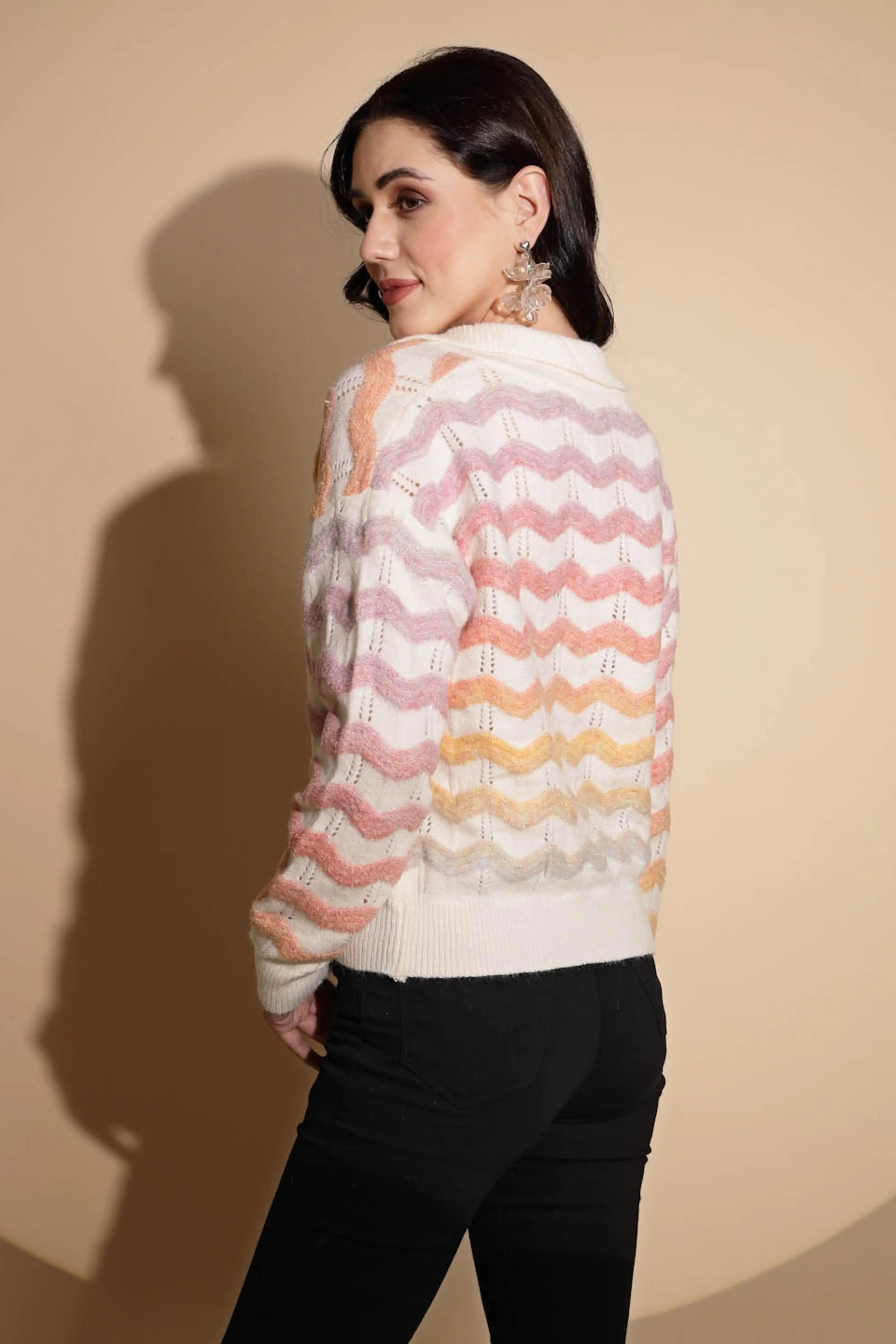 Multicolor Striped Wool Blend Pullover - Global Republic