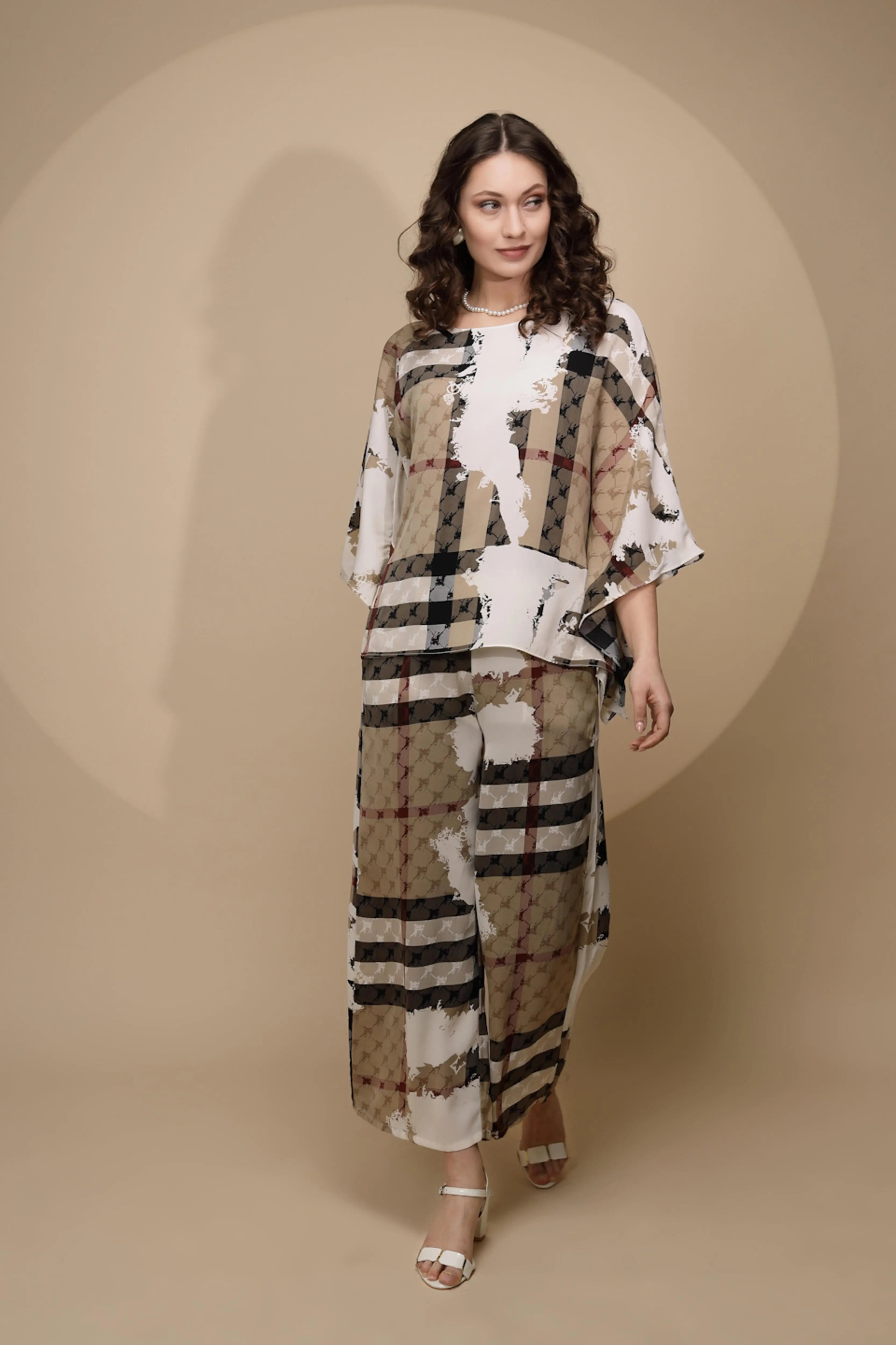 Khaki  Regular Fit Co-Ord Set - Global Republic