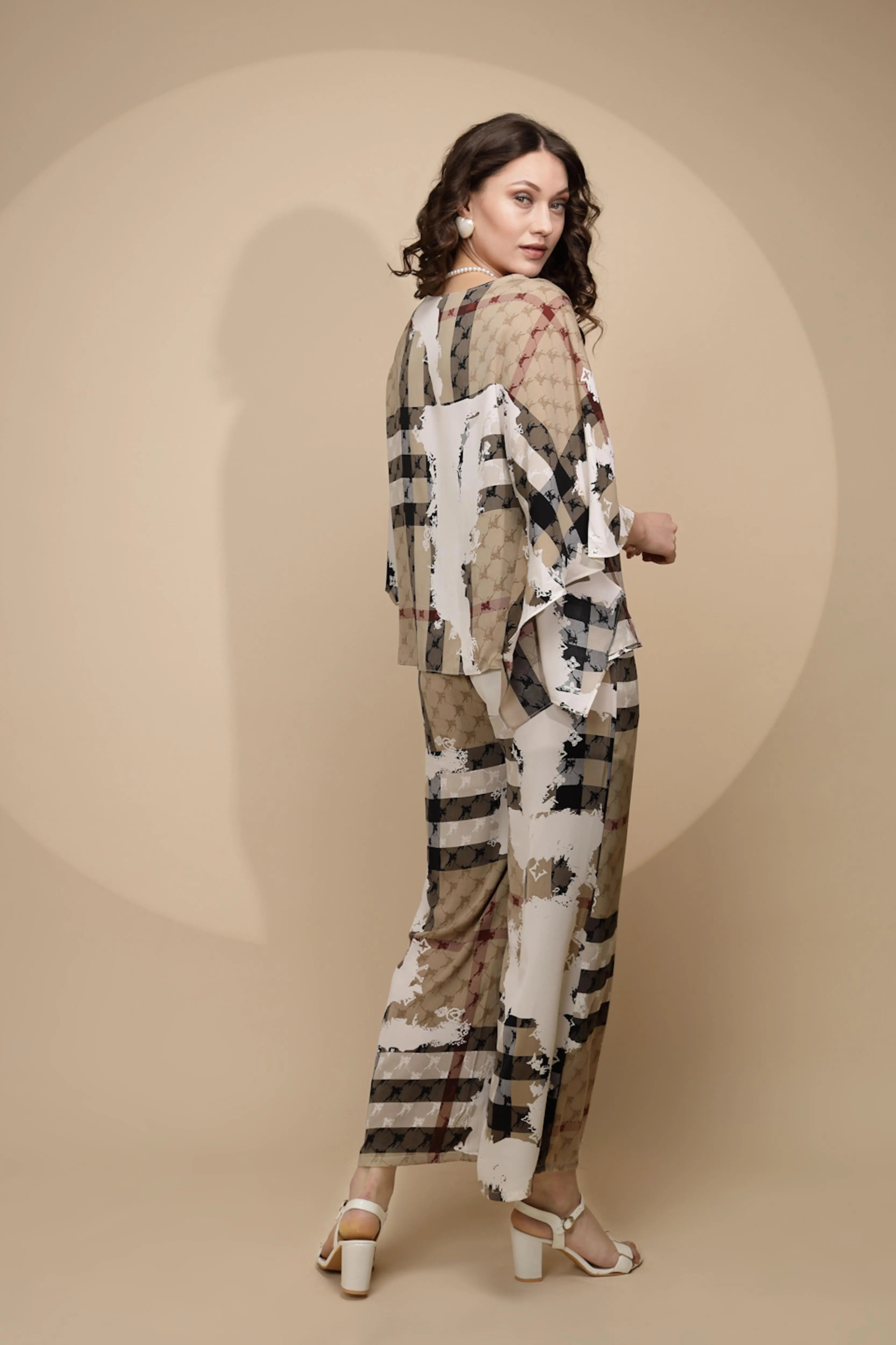 Khaki  Regular Fit Co-Ord Set - Global Republic