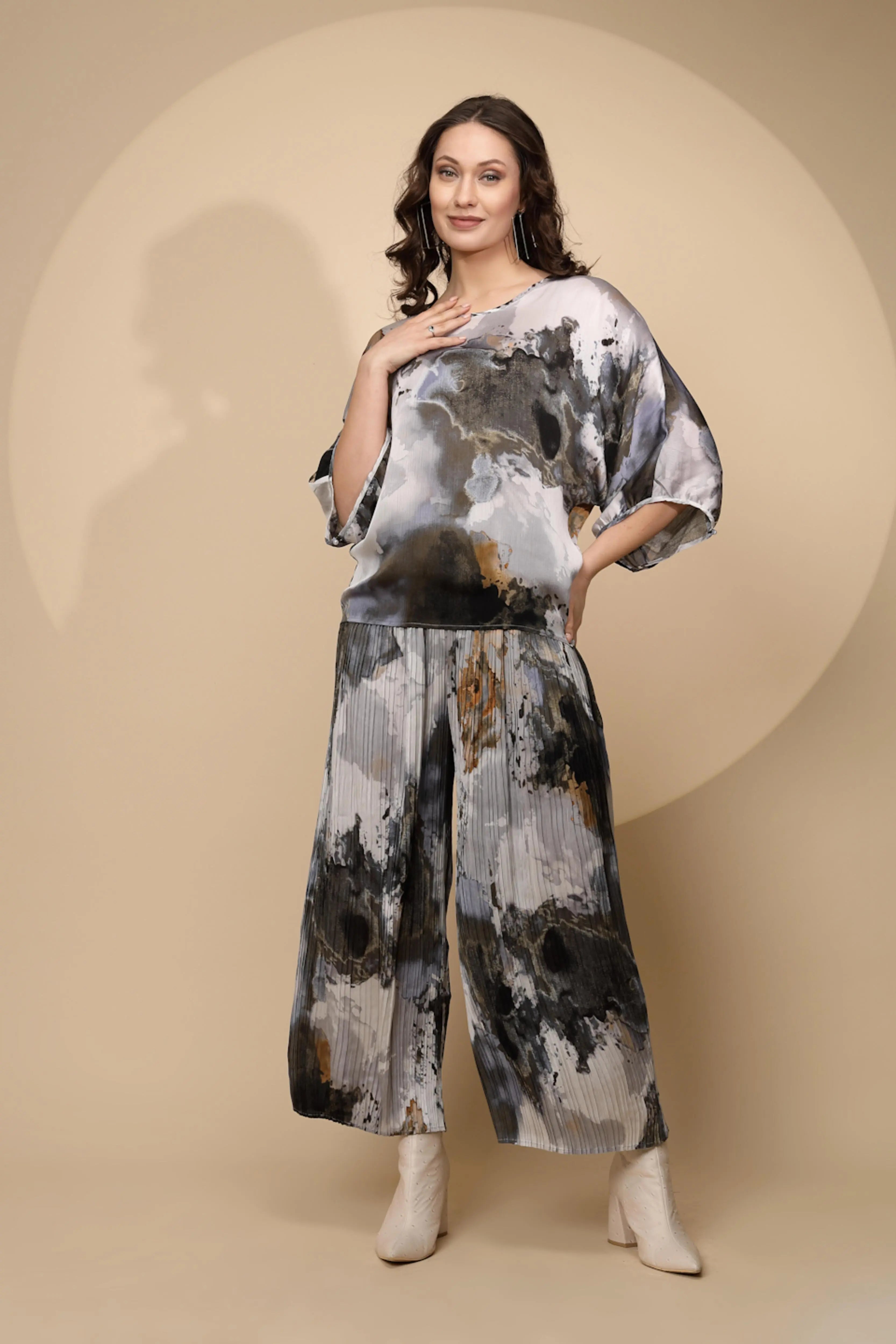 Moss Green  Regular Fit Co-Ord Set For Women - Global Republic