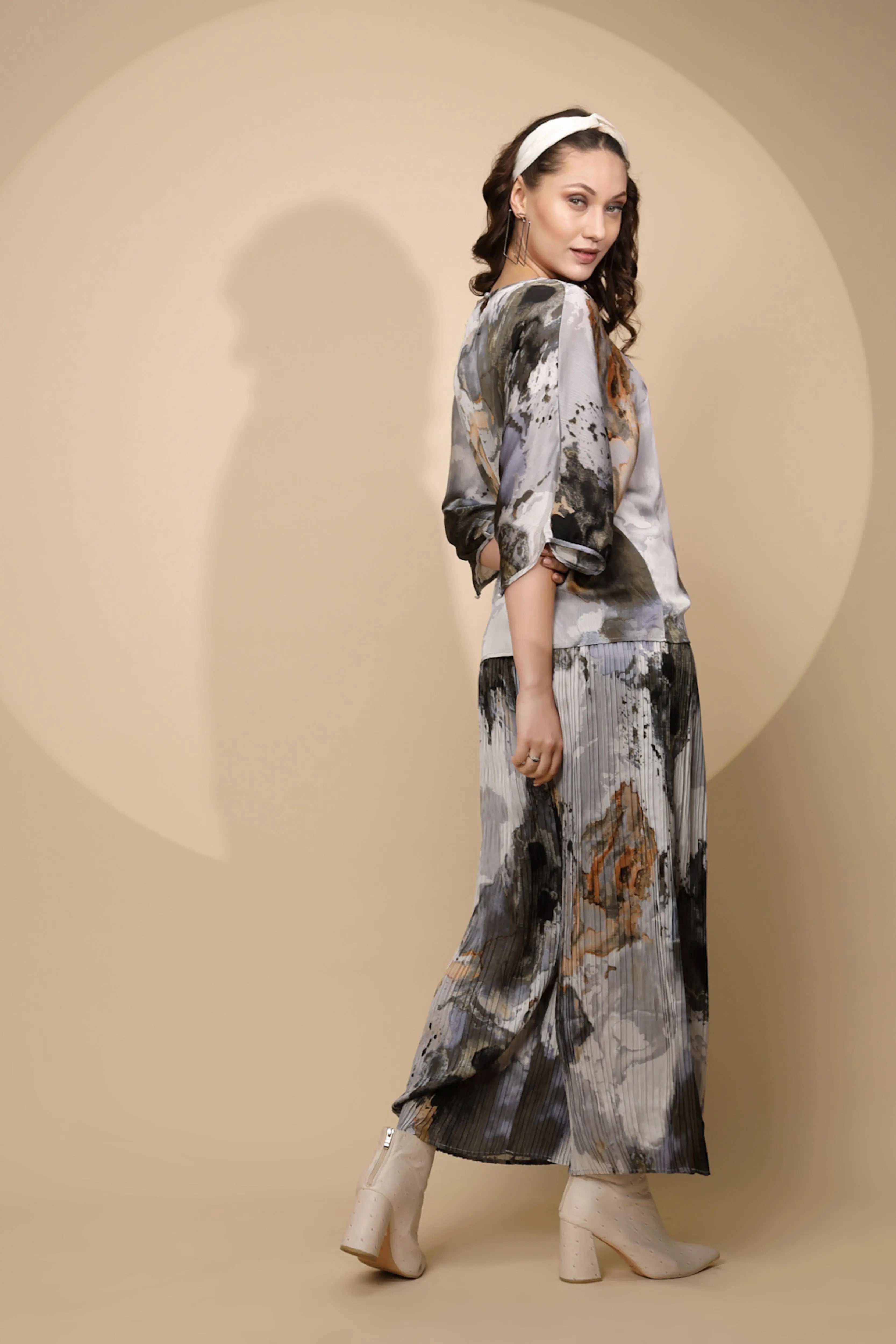 Moss Green  Regular Fit Co-Ord Set For Women - Global Republic
