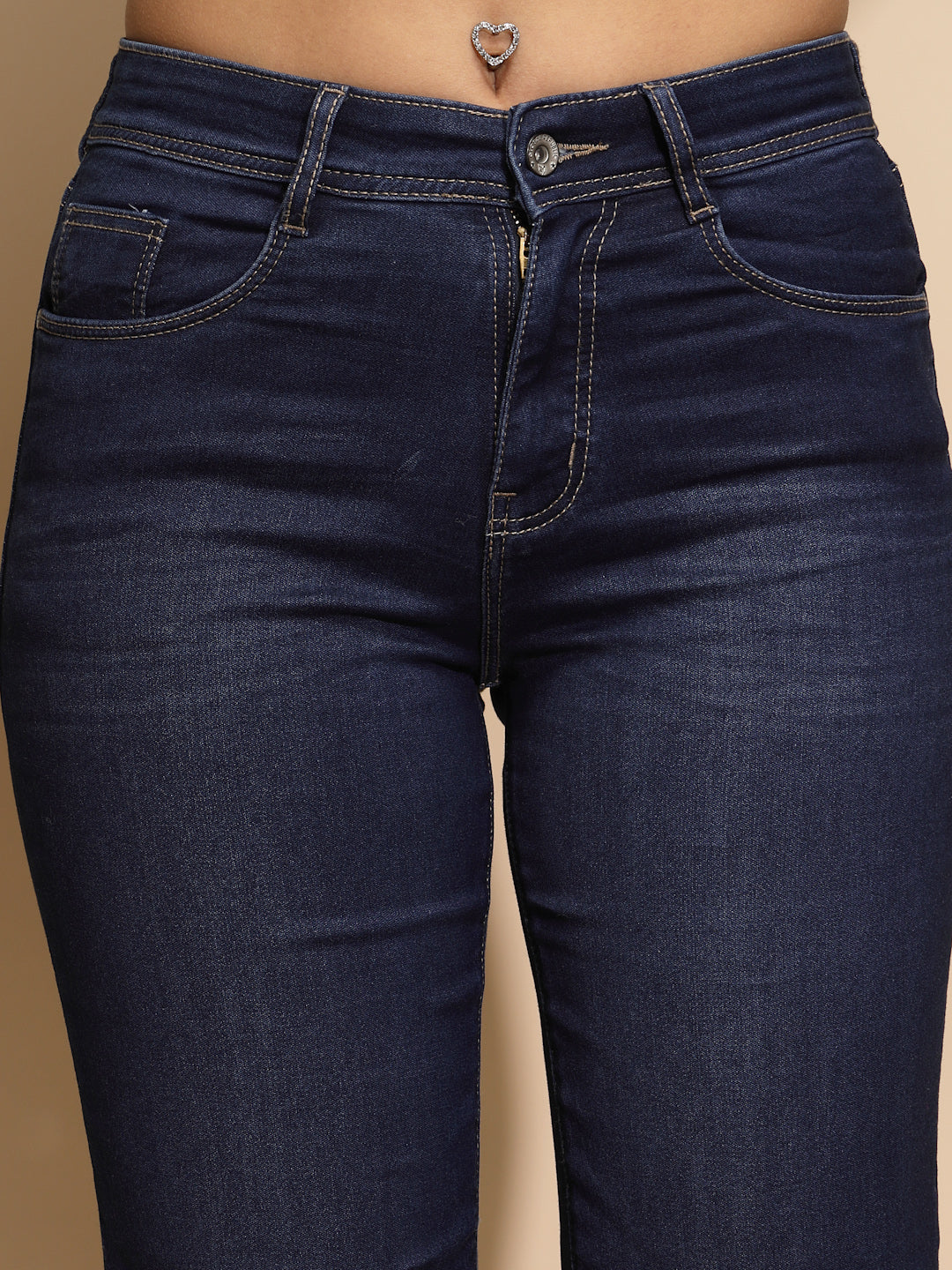 Black High Rise Straight fit Jeans