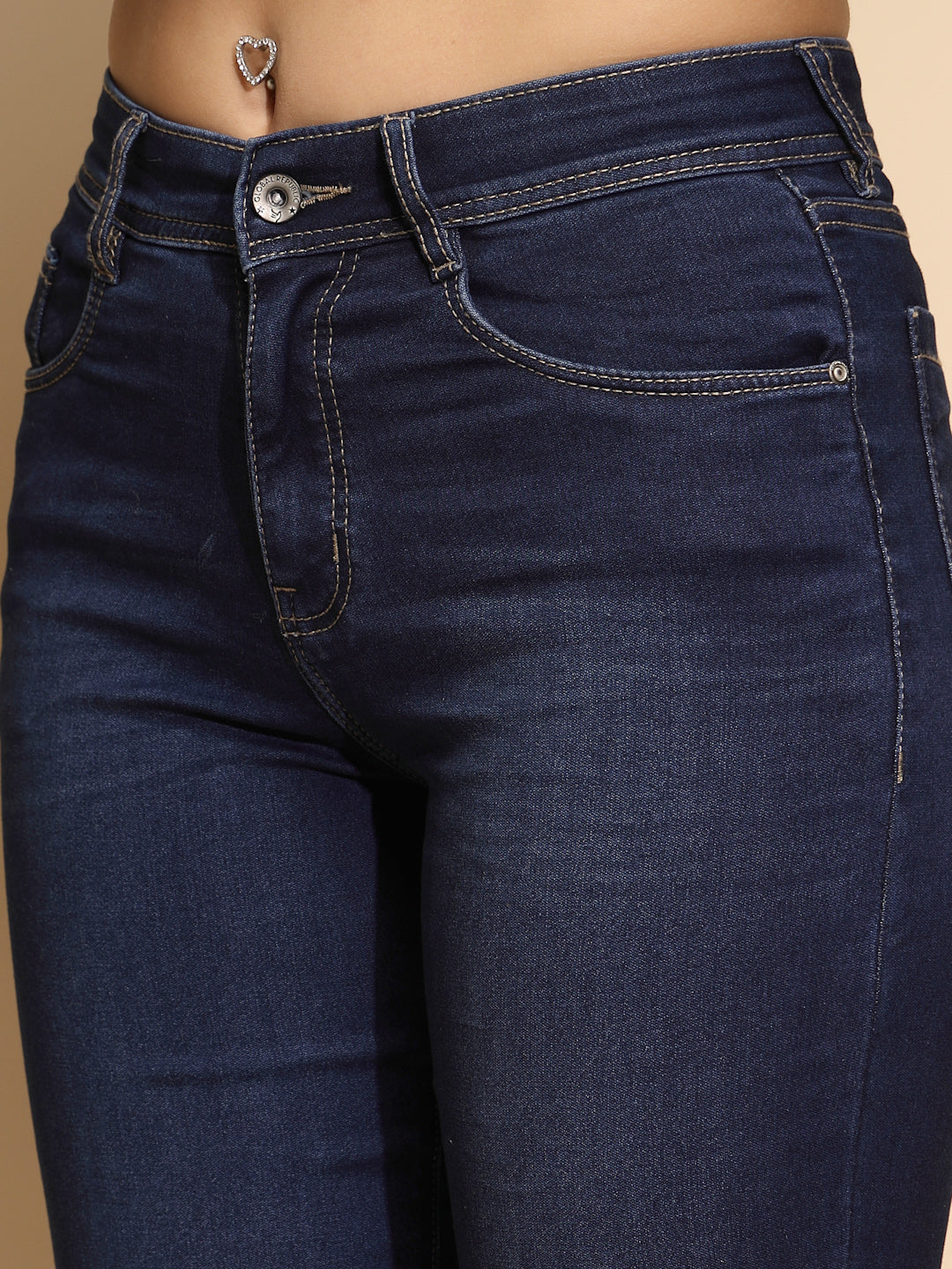 Black High Rise Straight fit Jeans