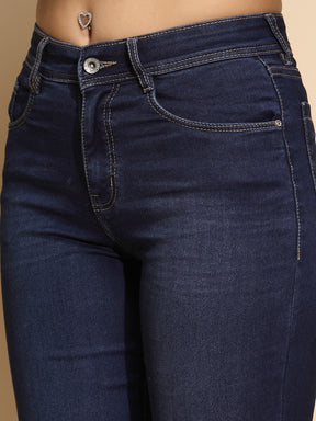 Black High Rise Straight fit Jeans