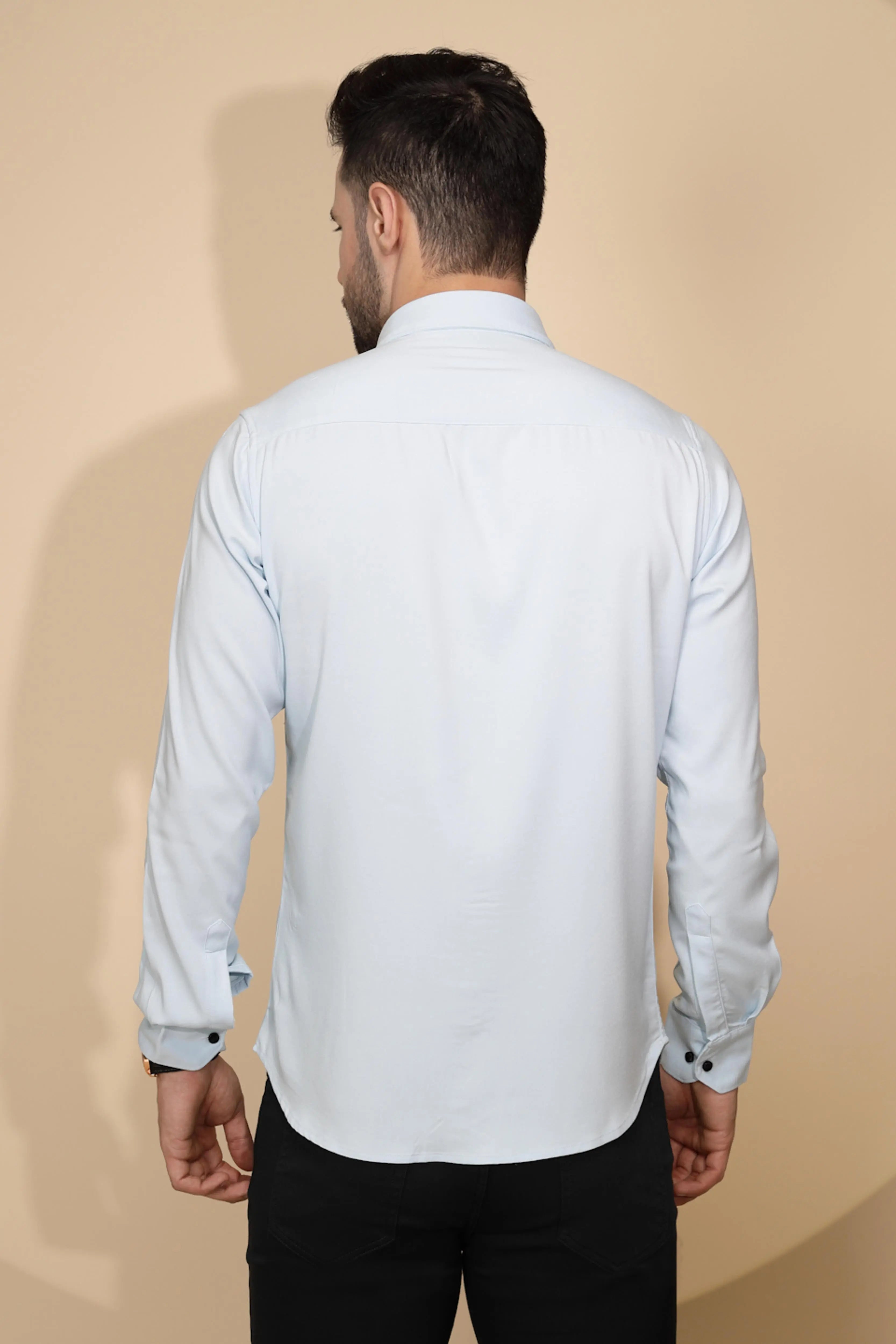 Blue  Tailored Fit Shirt - Global Republic