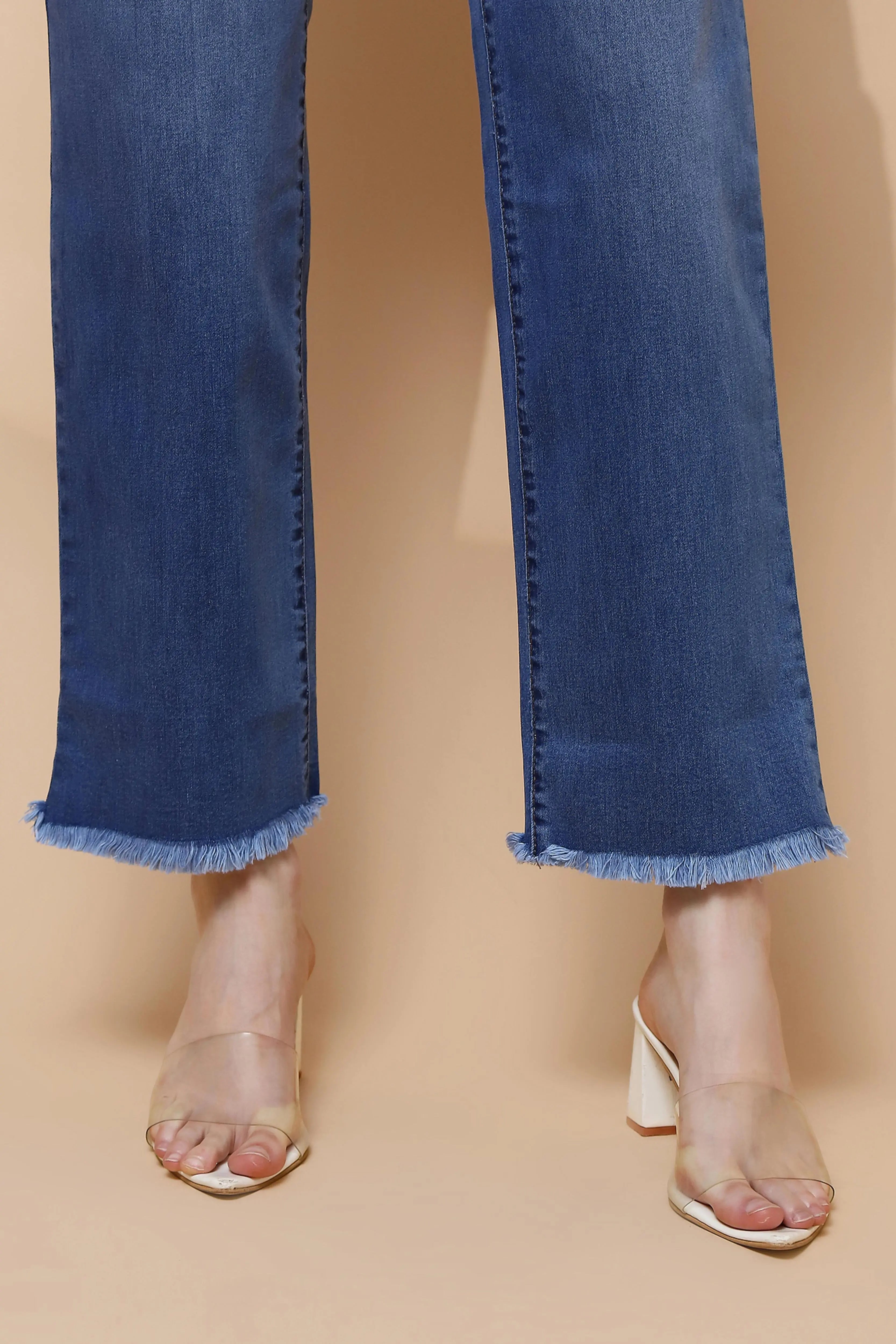 Blue Relaxed Fit Straight Jeans - Global Republic