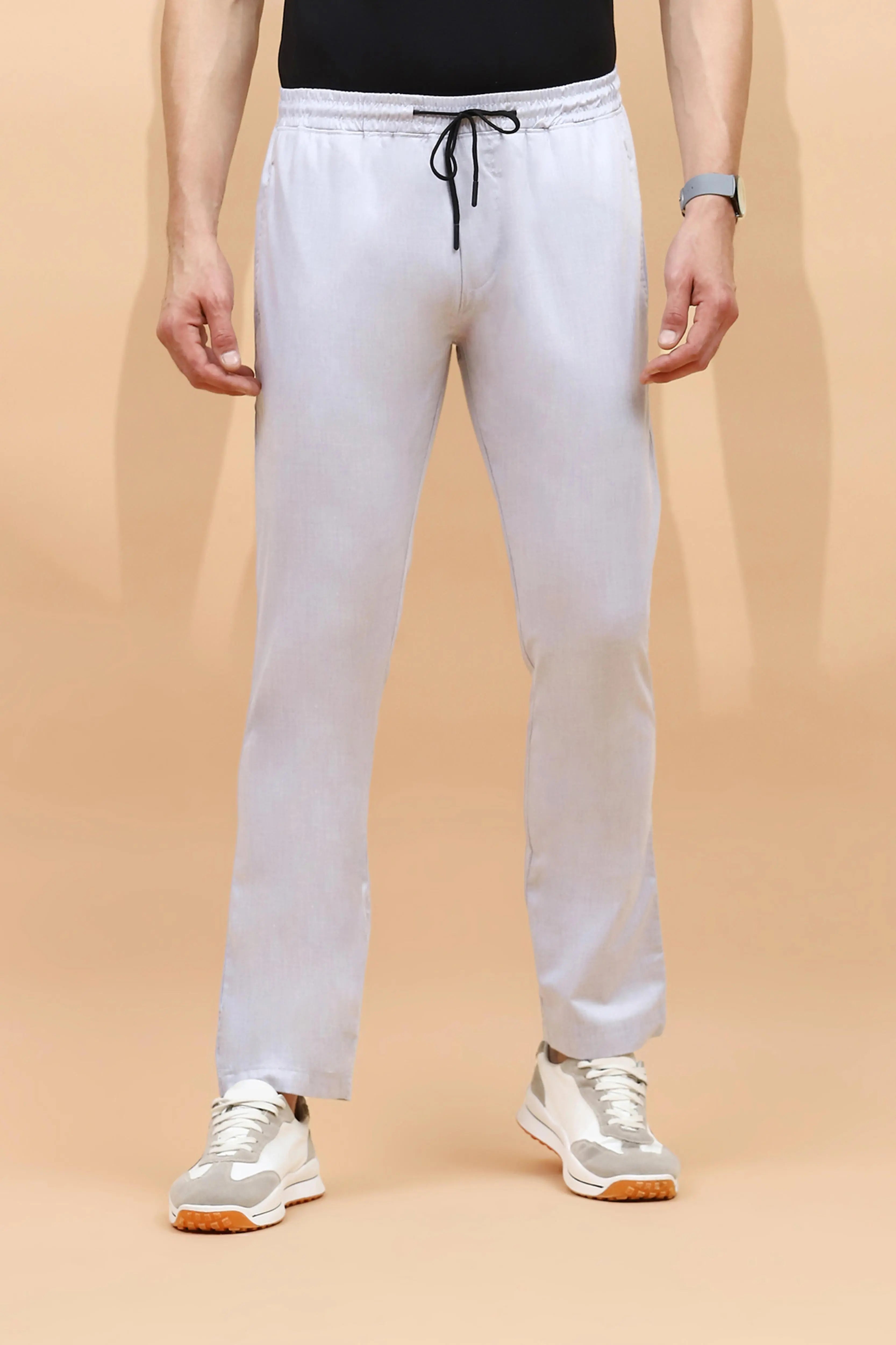 Grey  Regular Fit Lower For Men - Global Republic