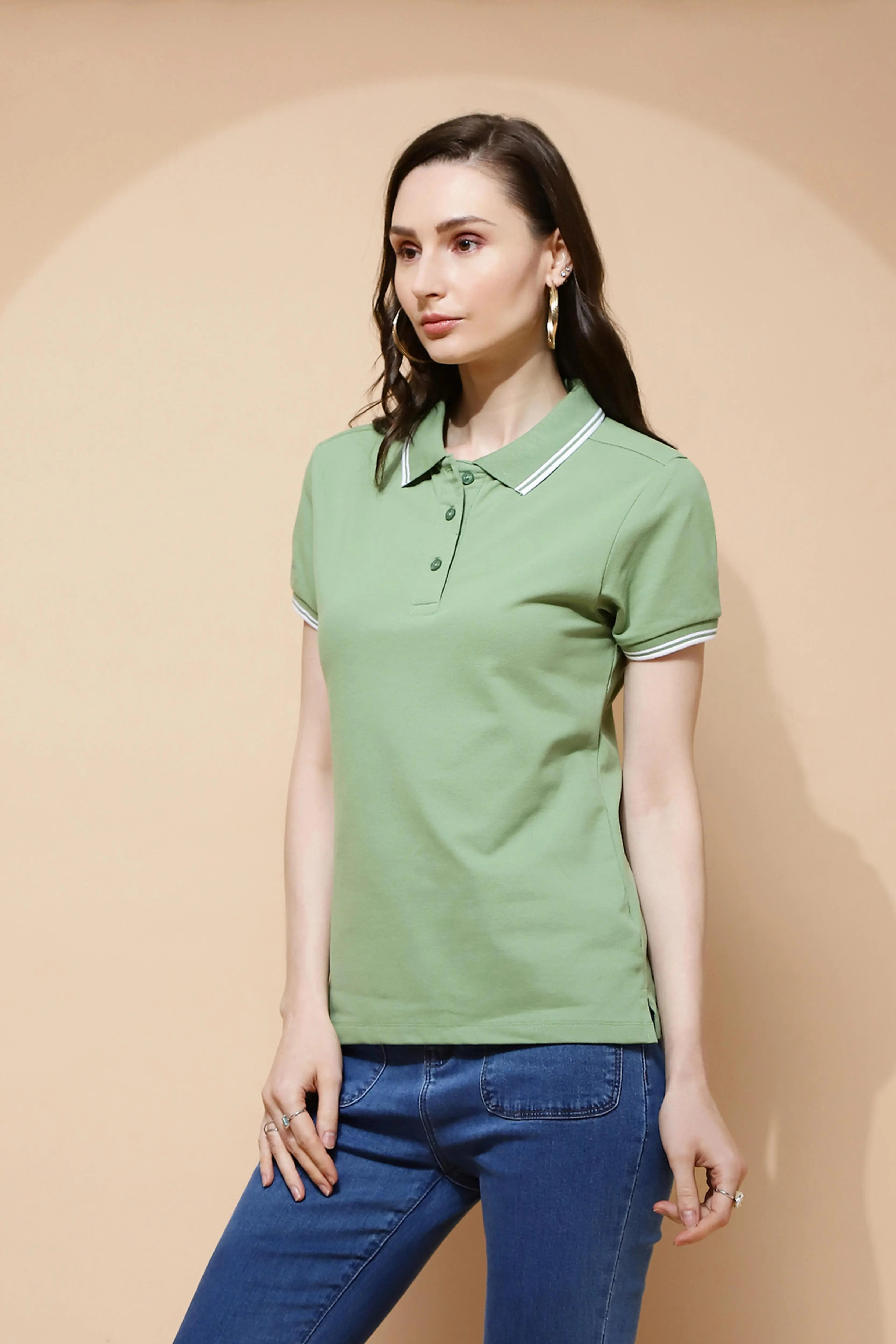 Green Regular Fit Cotton T-Shirt - Global Republic