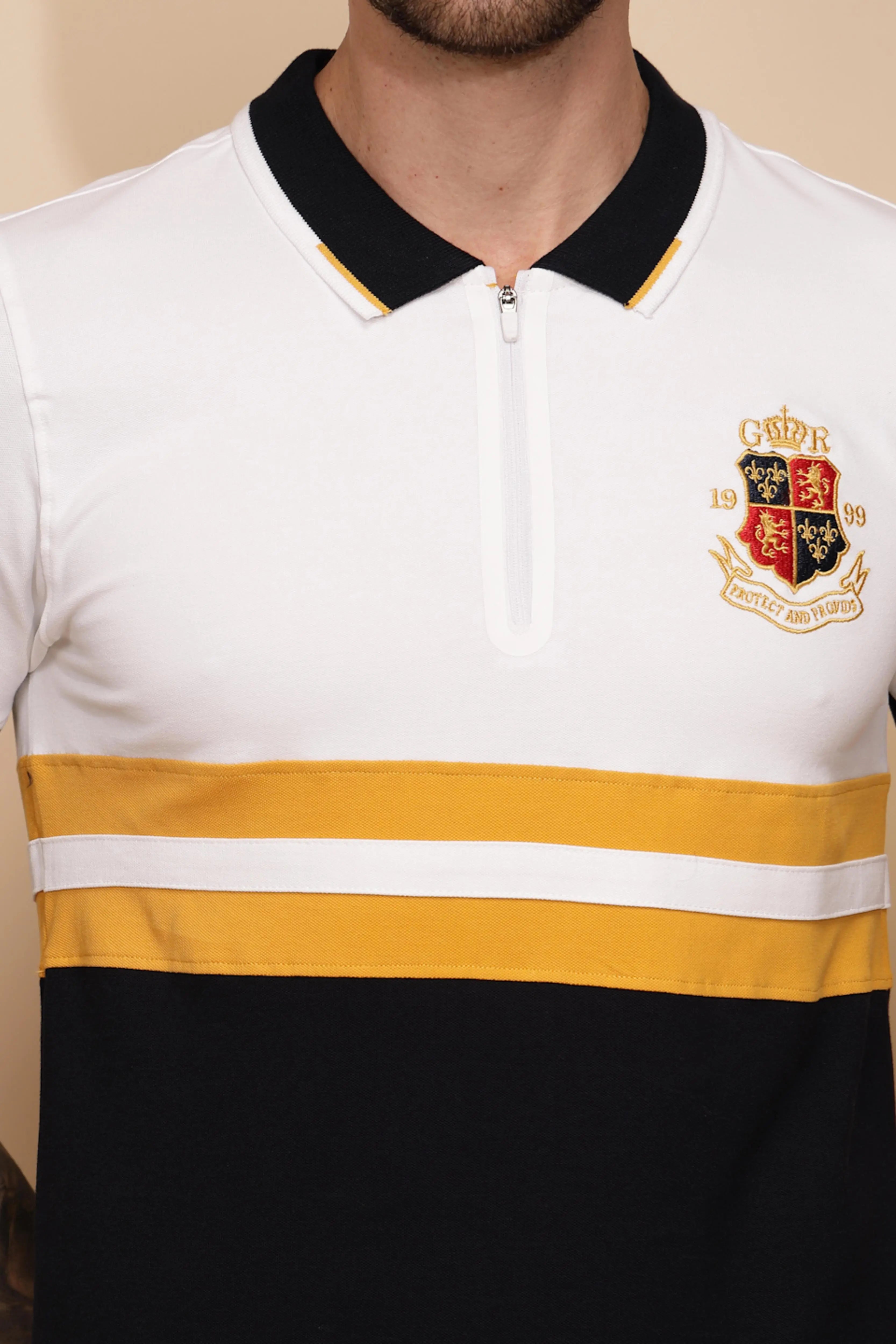 Yellow Cotton Blend T-Shirt - Global Republic