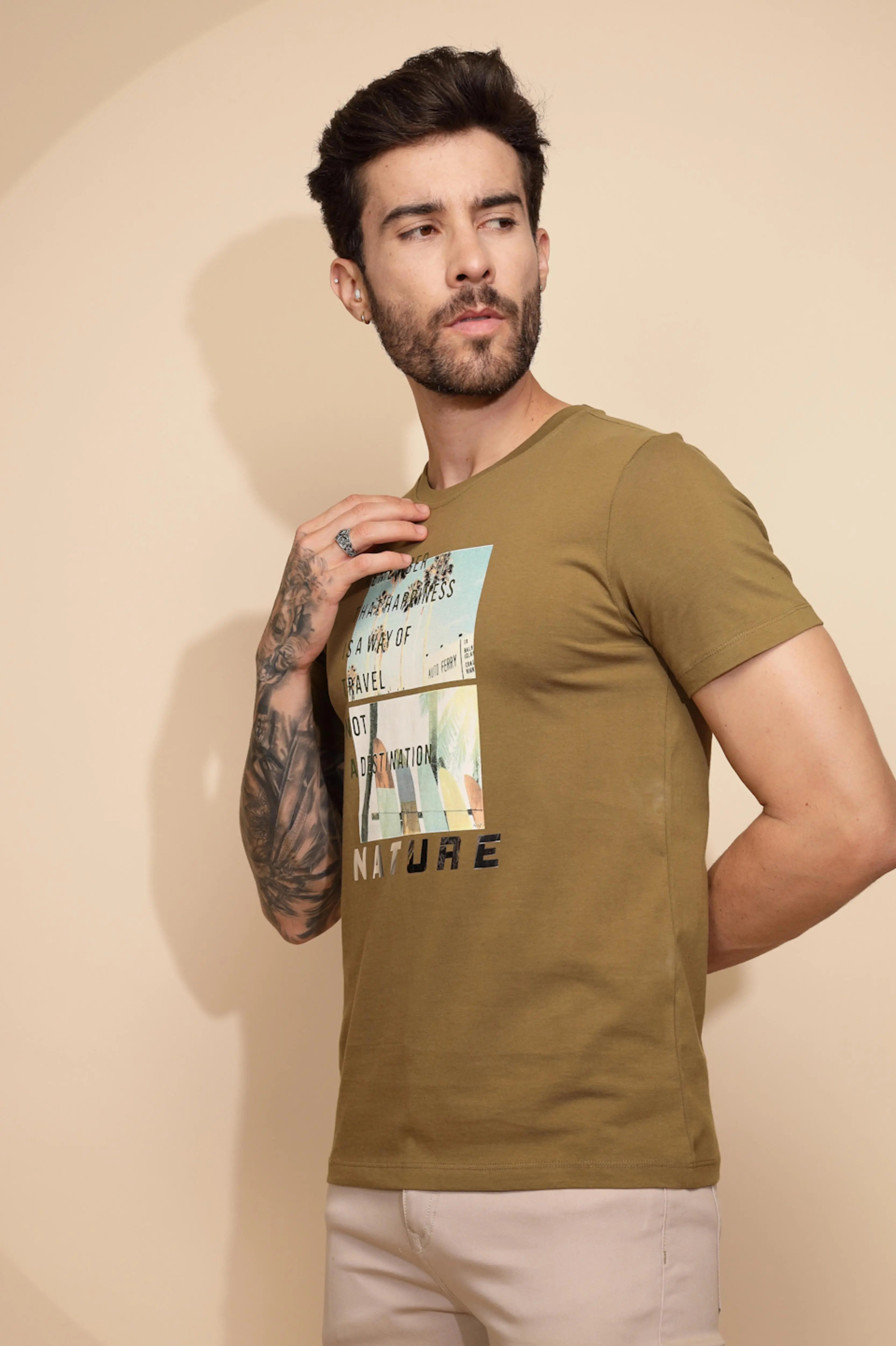 Ochre Nature Cotton  T-Shirt - Global Republic