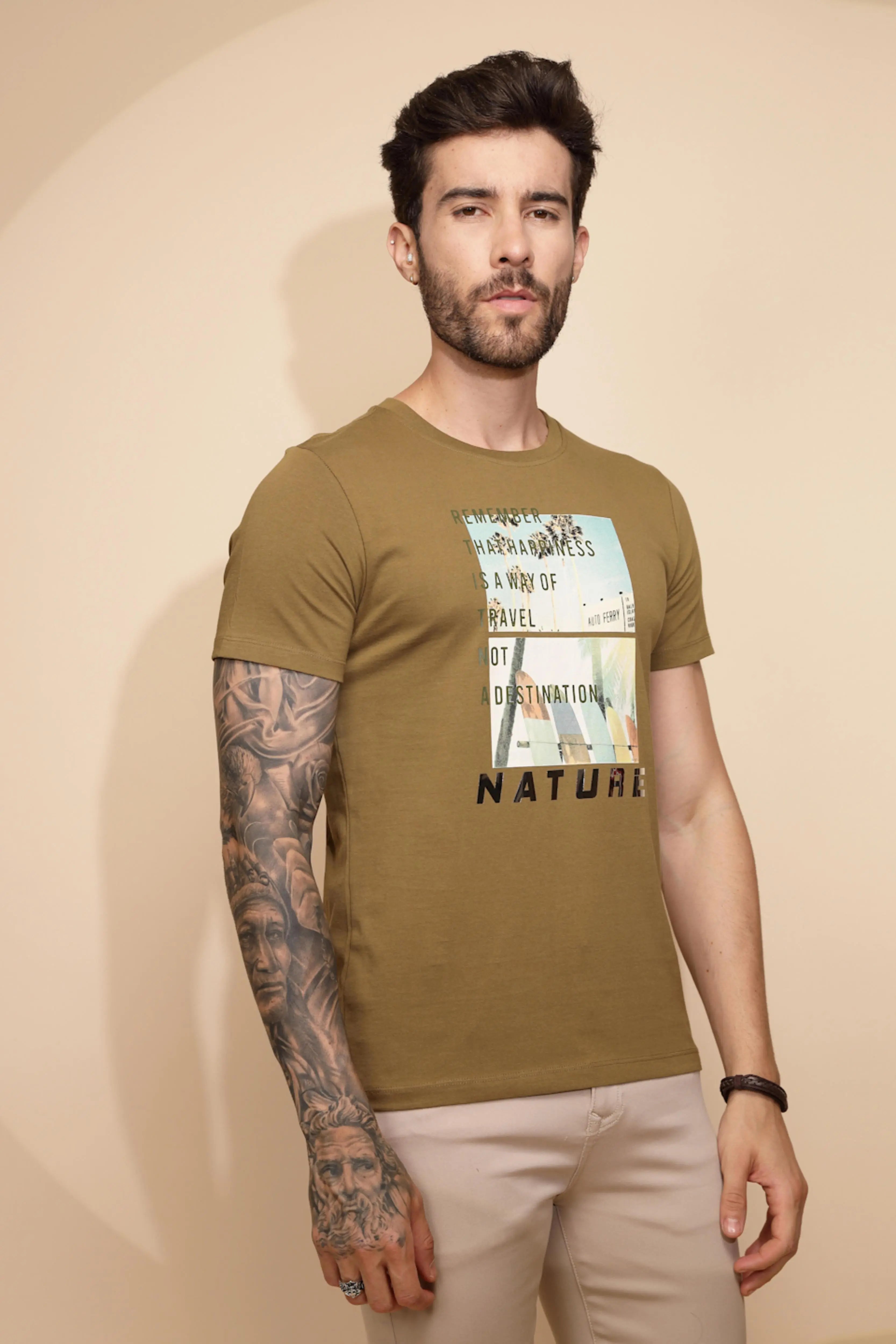 Ochre Nature Cotton  T-Shirt - Global Republic