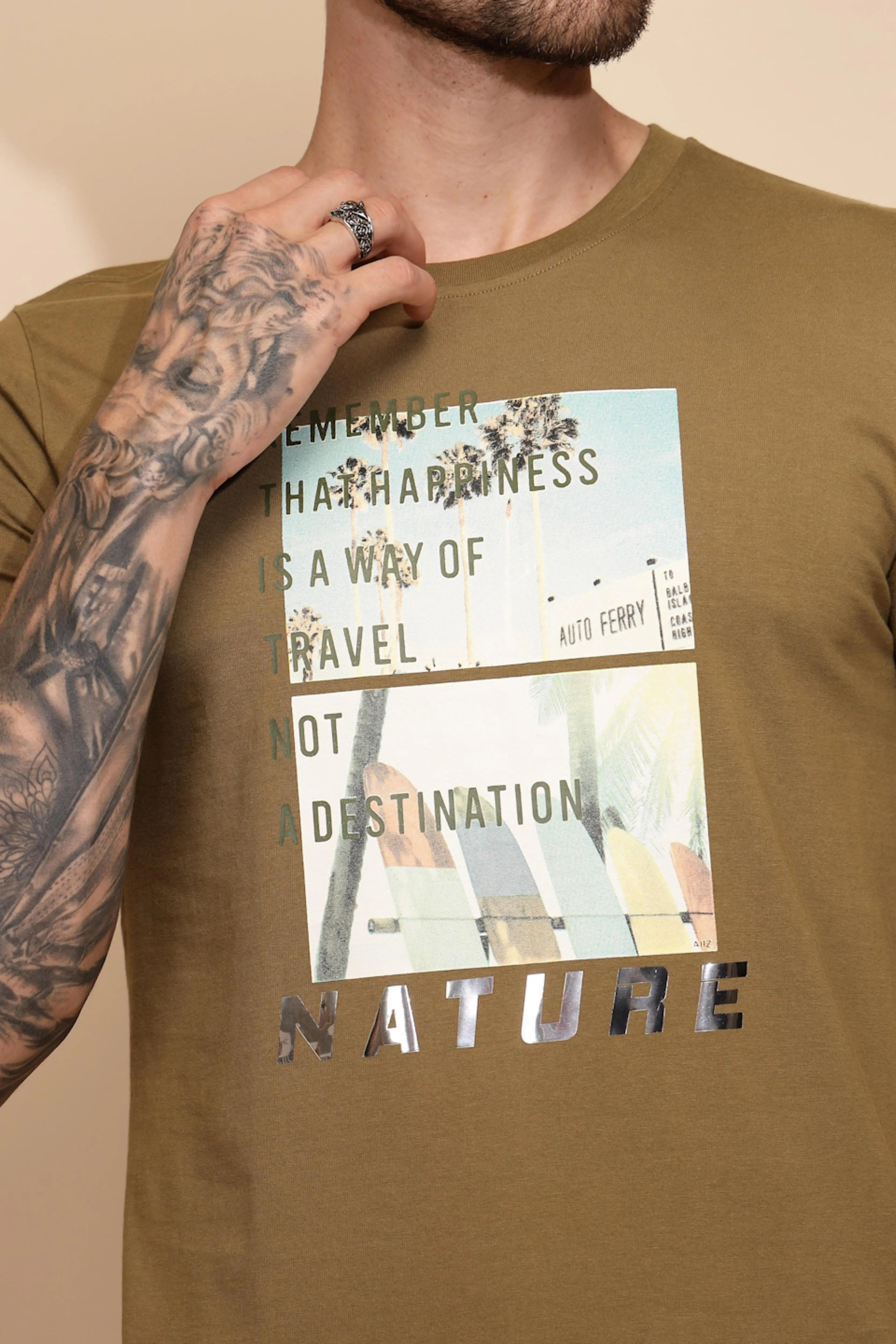 Ochre Nature Cotton  T-Shirt - Global Republic