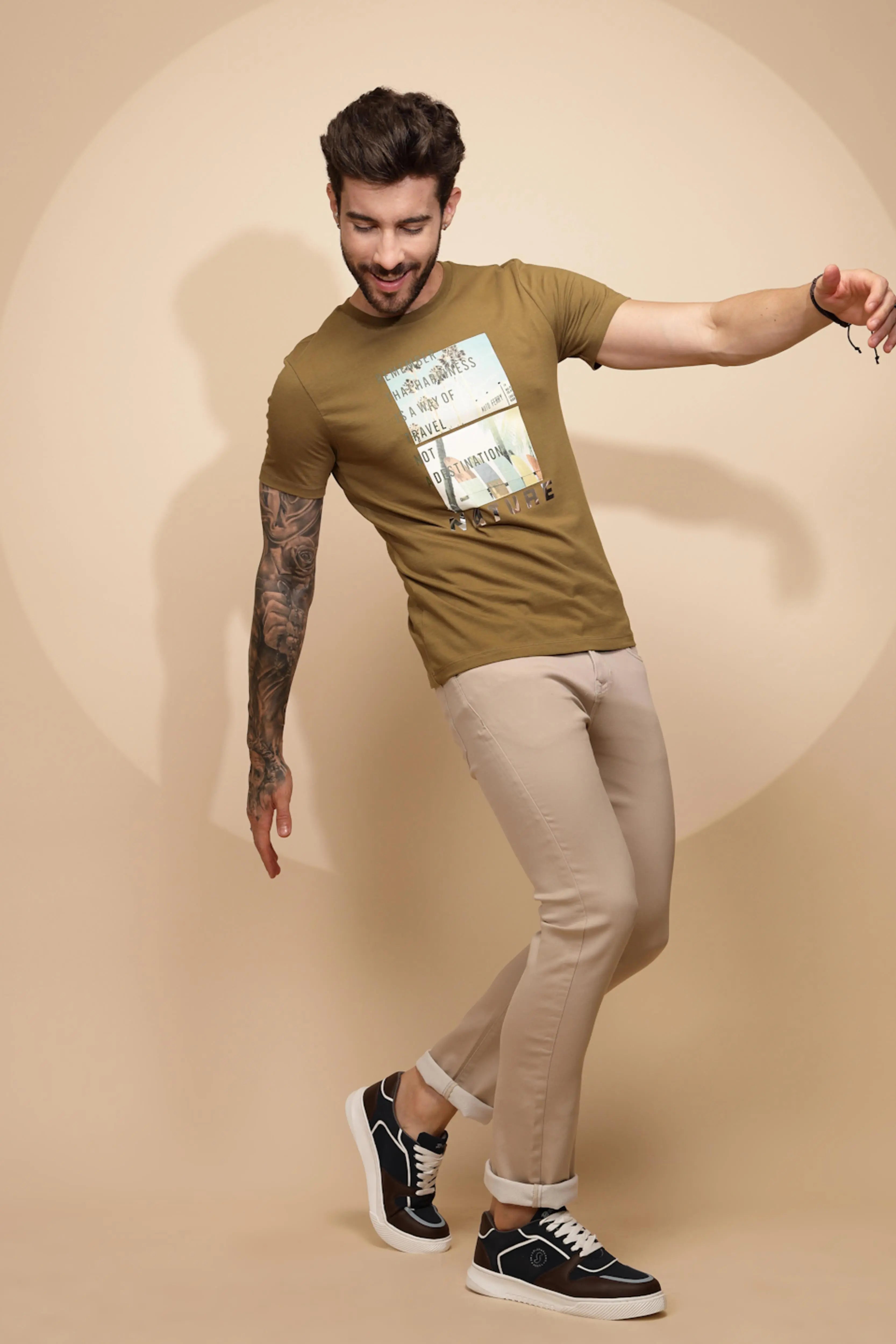 Ochre Nature Cotton  T-Shirt - Global Republic