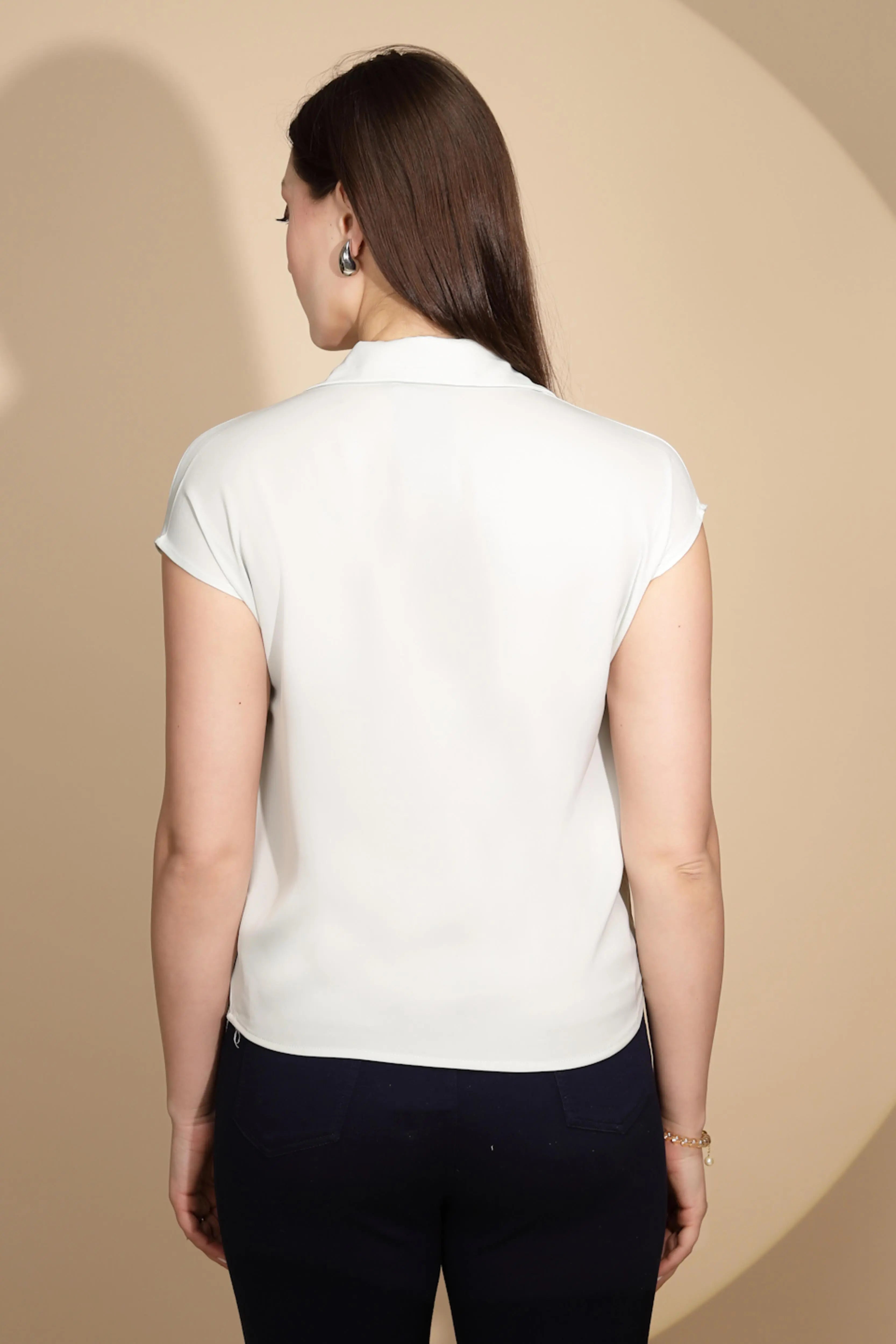 Pastel Green Satin Loose Formal Shirt - Global Republic