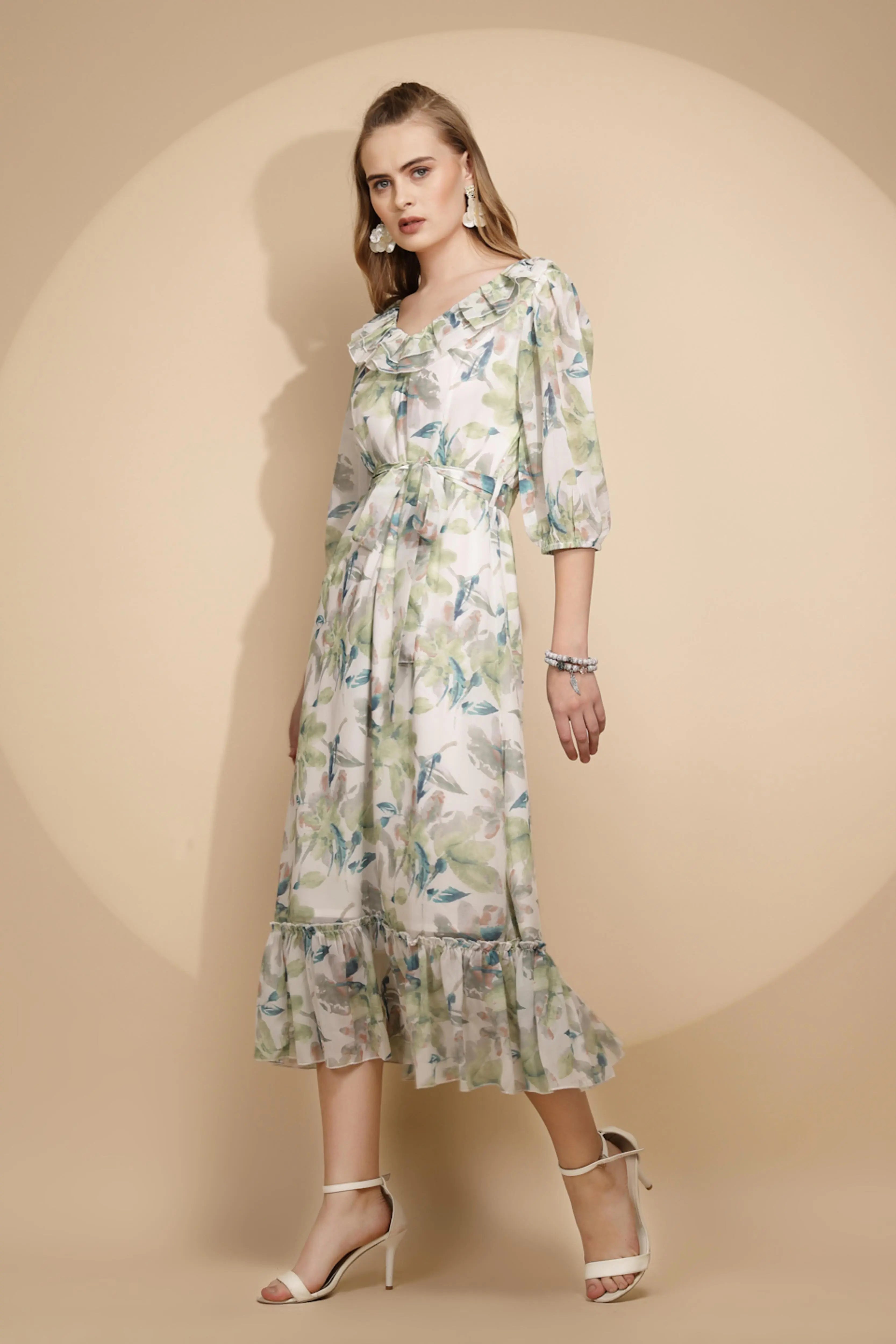 Multicolor  Regular Fit Dress For Women - Global Republic