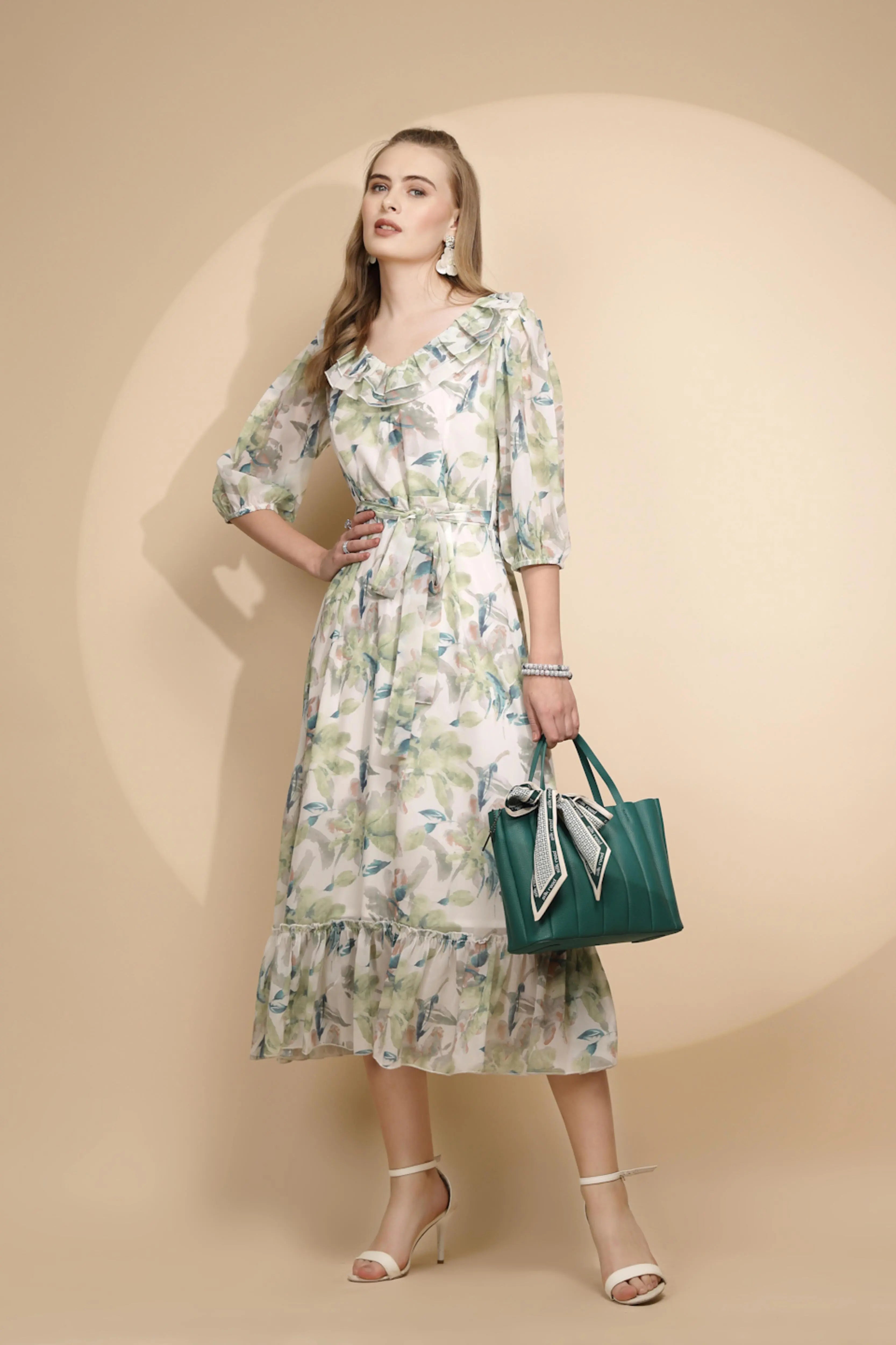 Multicolor Regular Fit Dress For Women - Global Republic