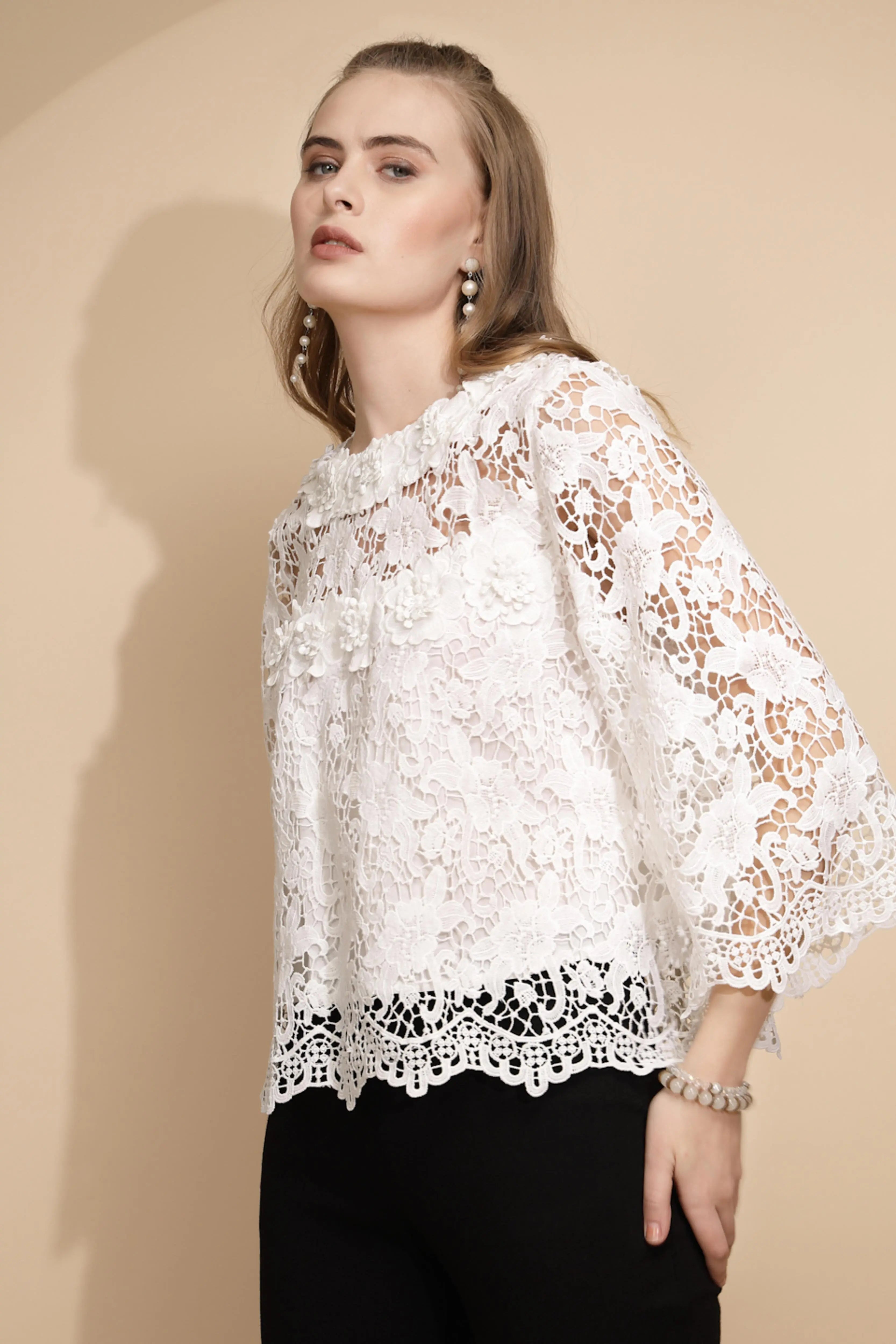 White  Loose Fit Top - Global Republic