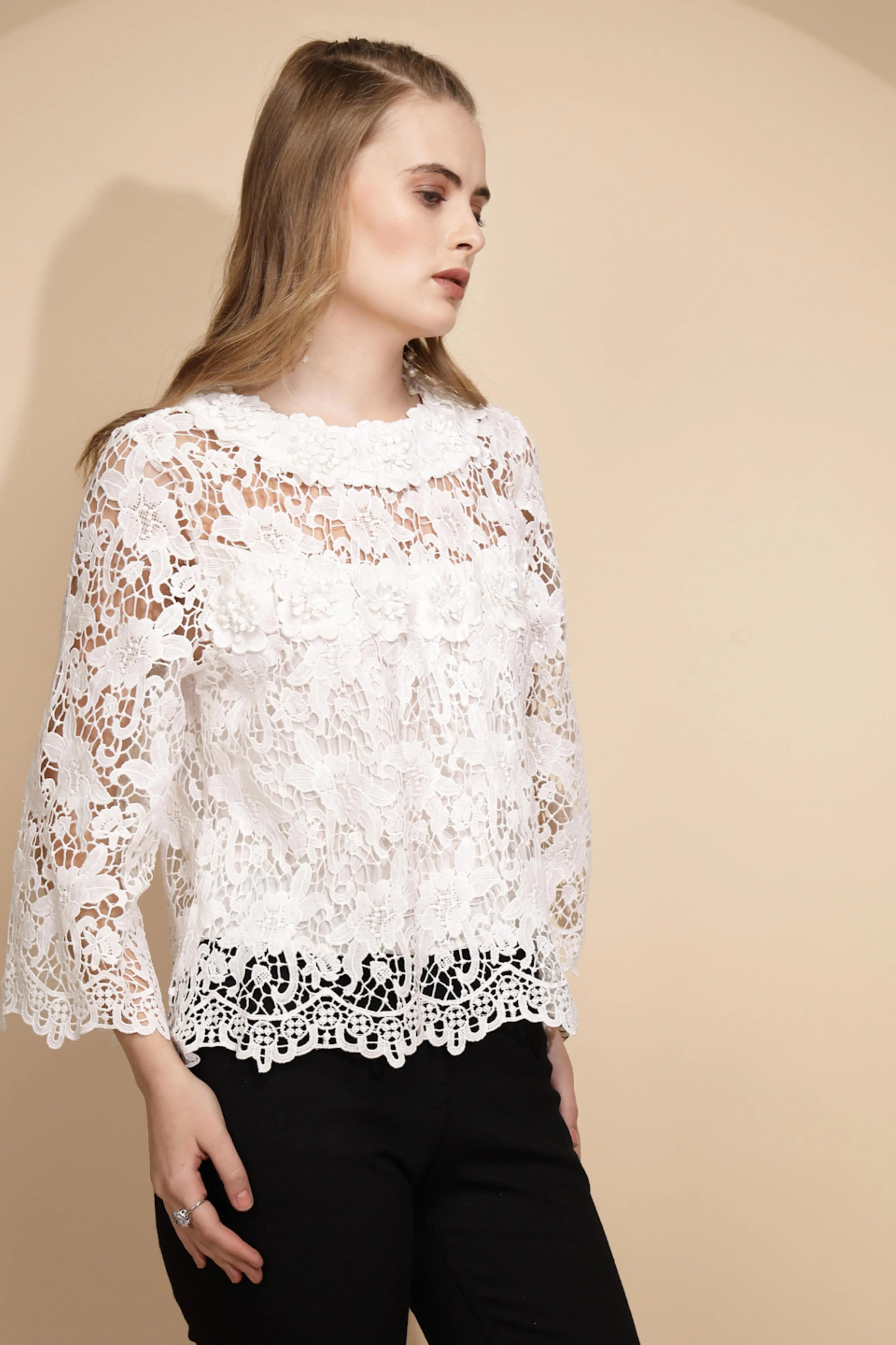 White  Loose Fit Top - Global Republic