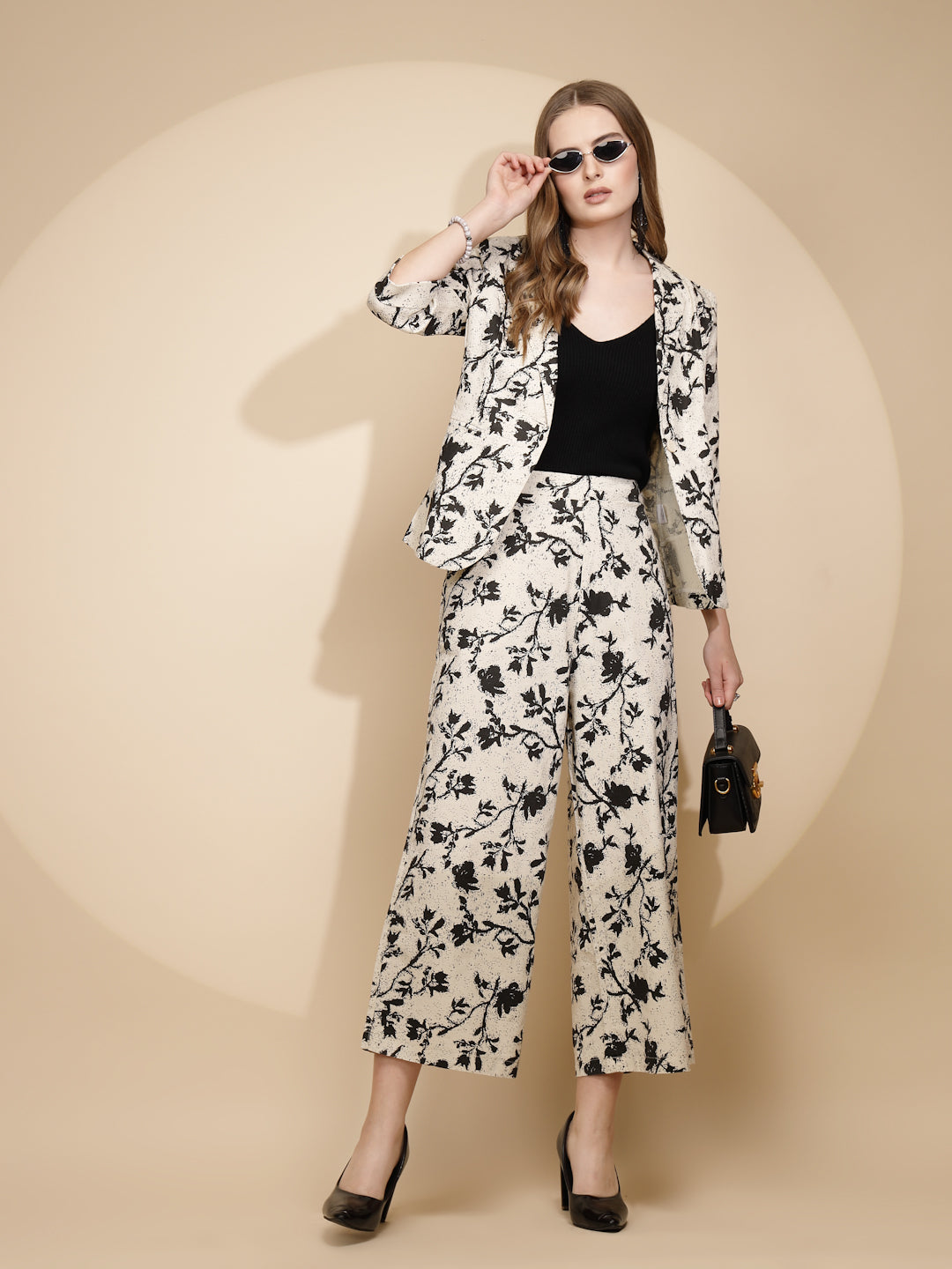 Beige Cotton Blend Regular Fit Coat For Women - Global Republic