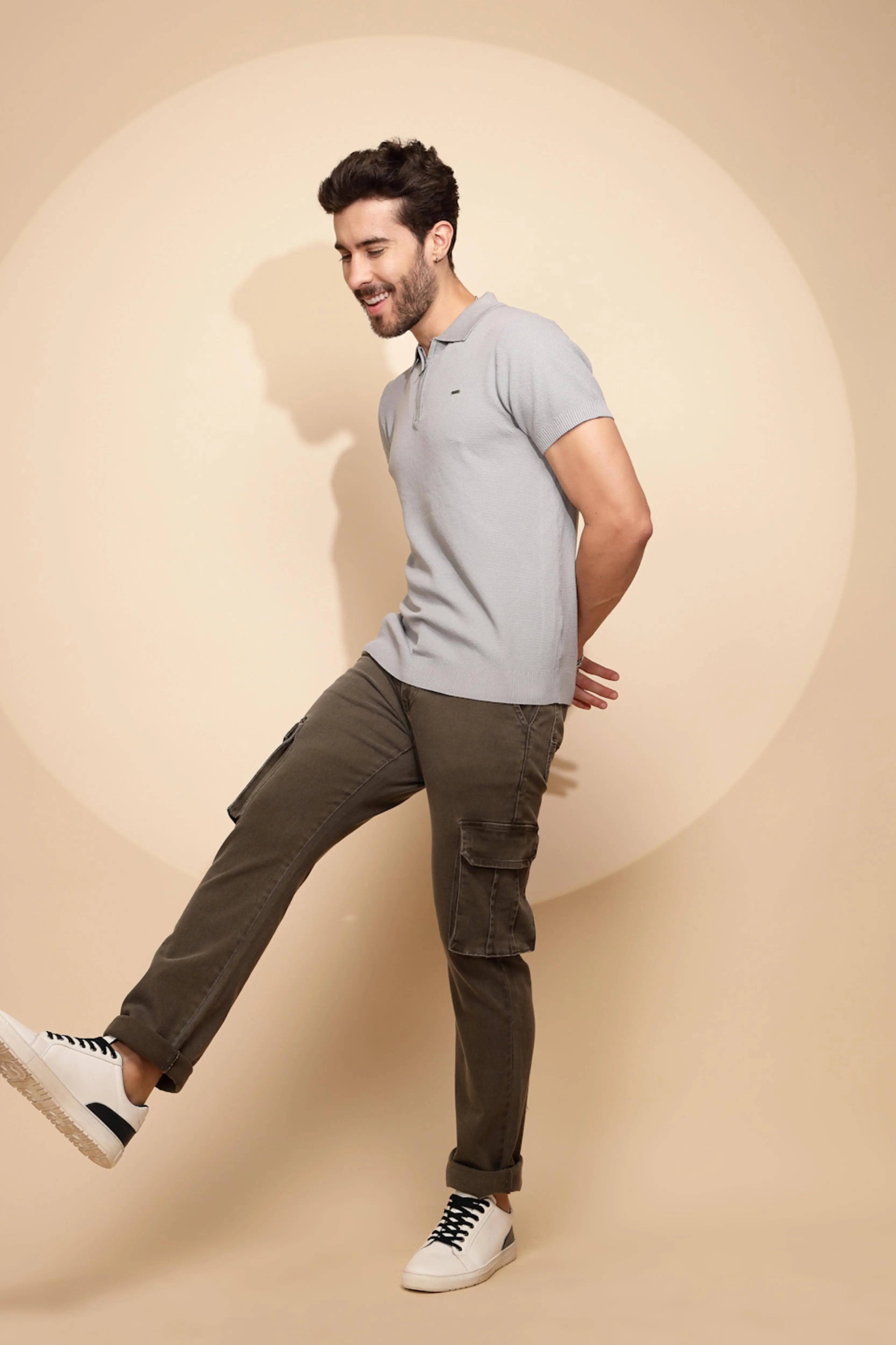 Grey Viscose Blend T-Shirt - Global Republic