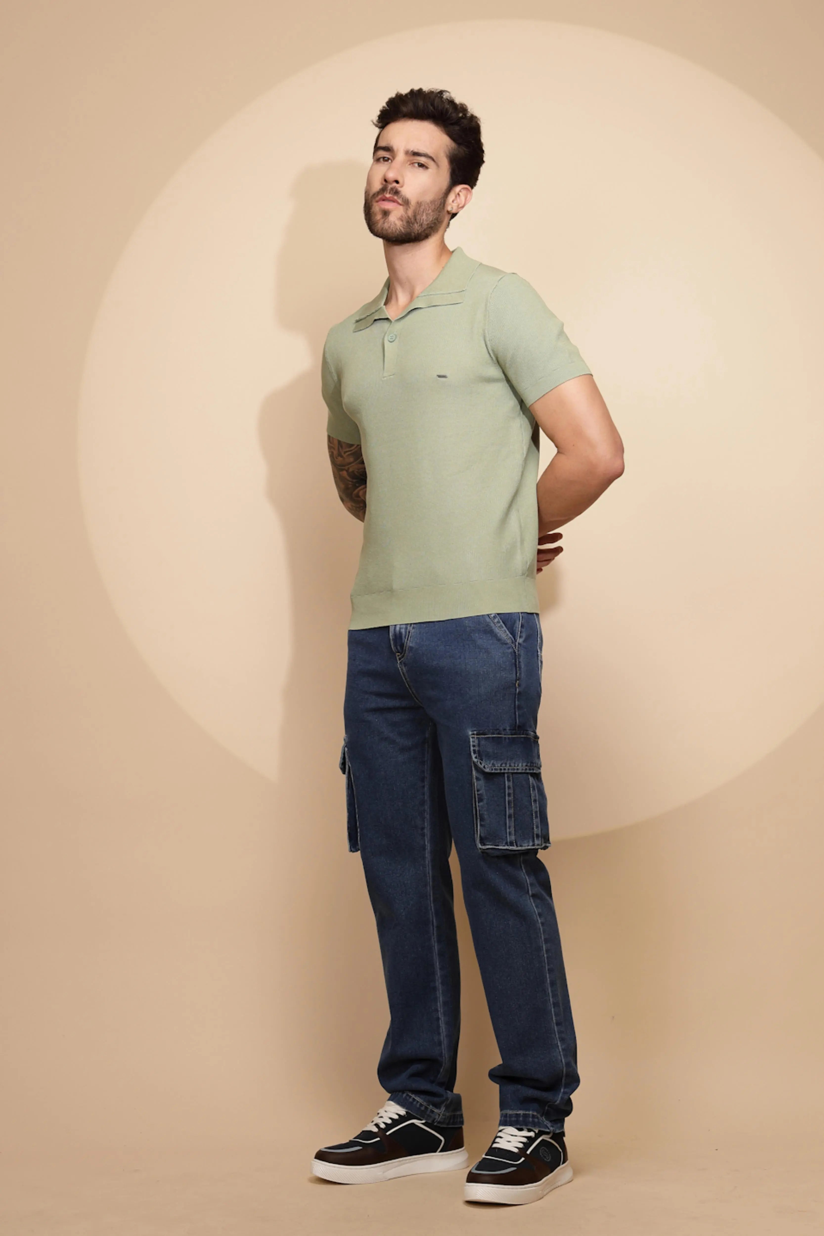 Green Viscose Blend T-Shirt - Global Republic
