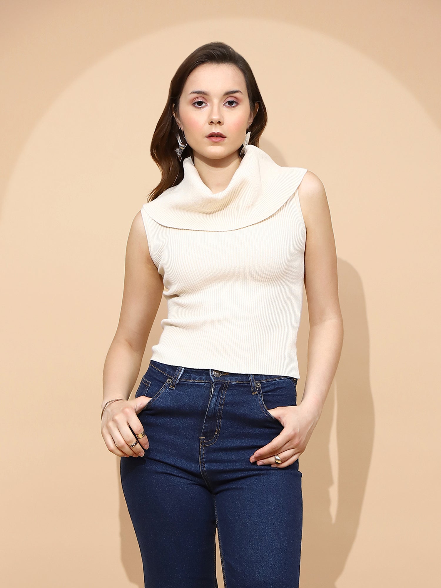 Off White  Skivvy Top - Global Republic
