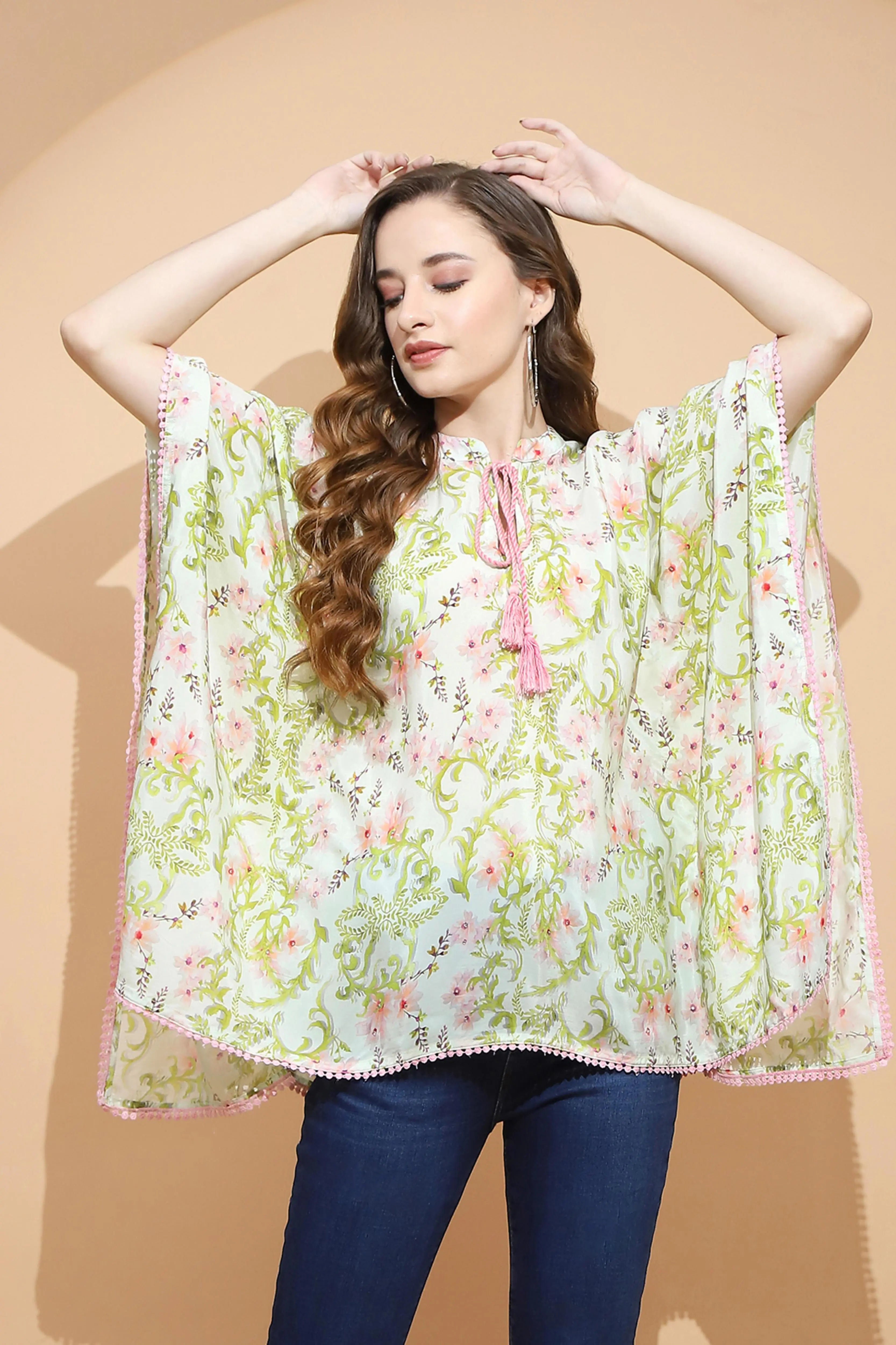 Lemon Green  Loose Fit Top For Women - Global Republic