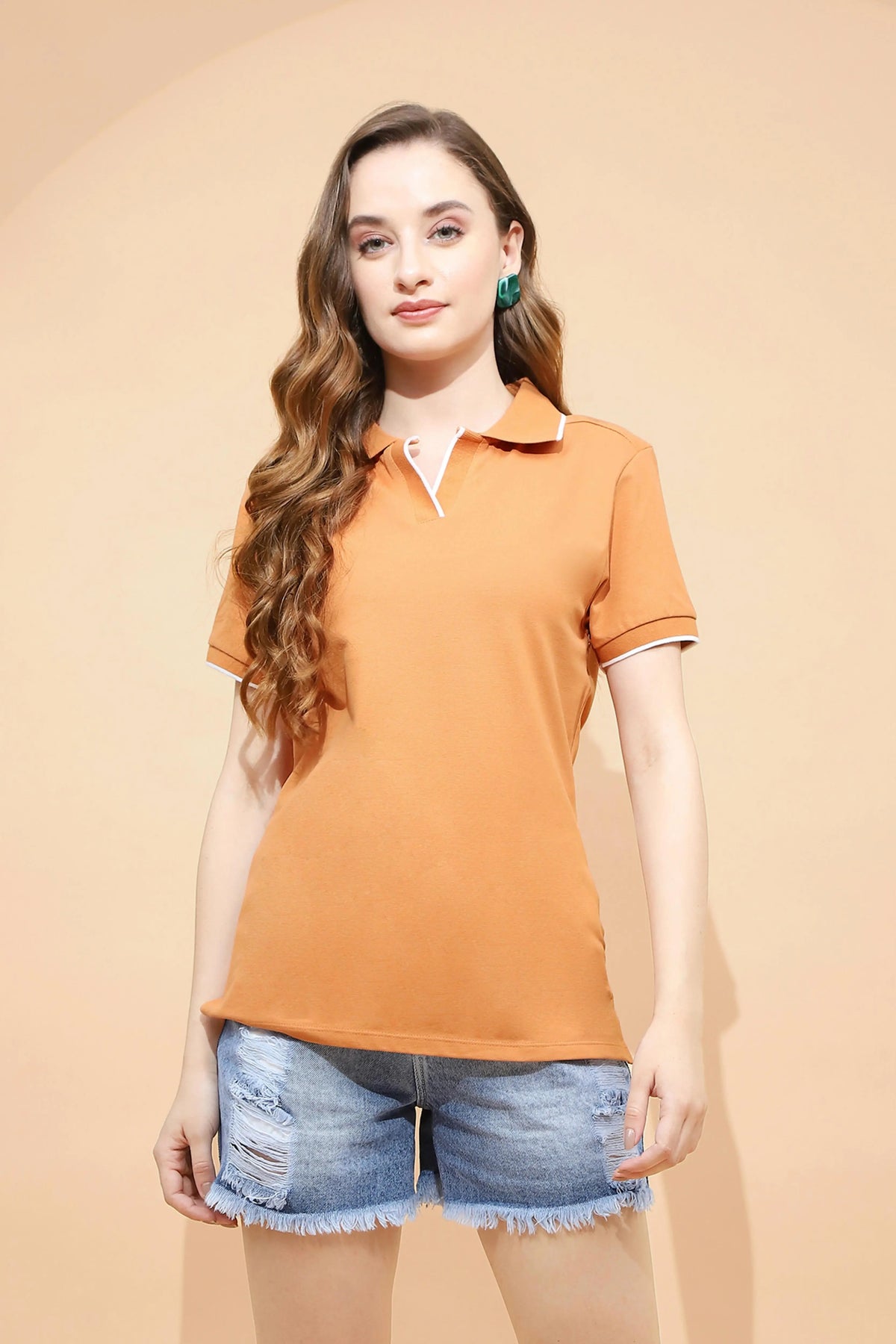 SALSATION wear V-Tshirt カラー:Rust SM3129019_1.webp?v=1761427896&