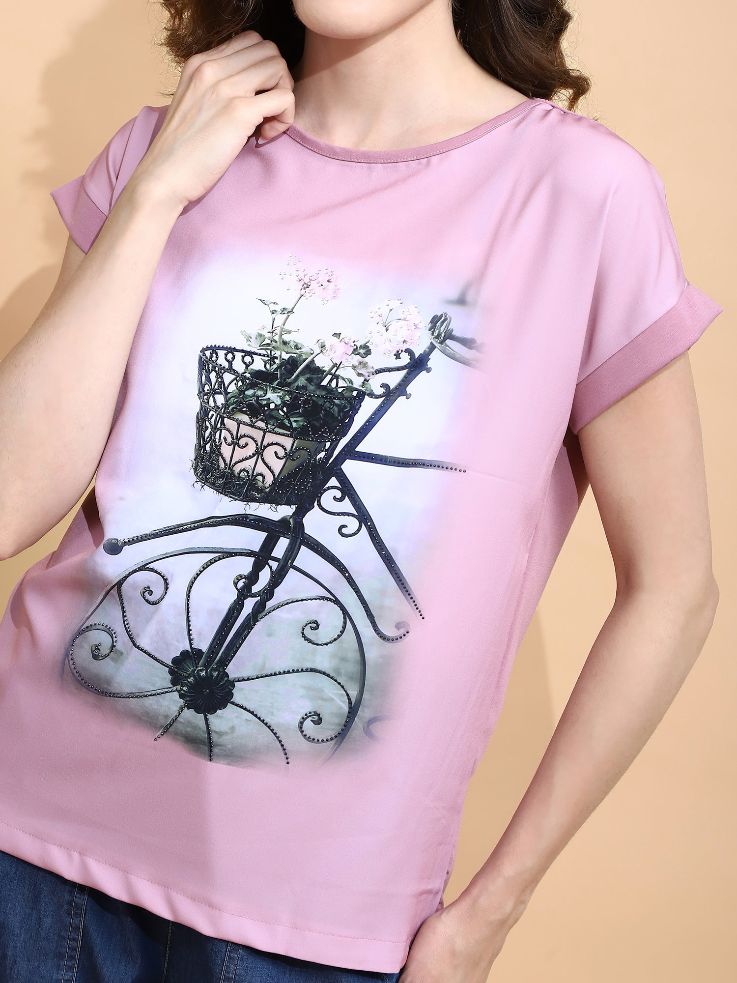 Pink Graphic Cotton Top - Global Republic