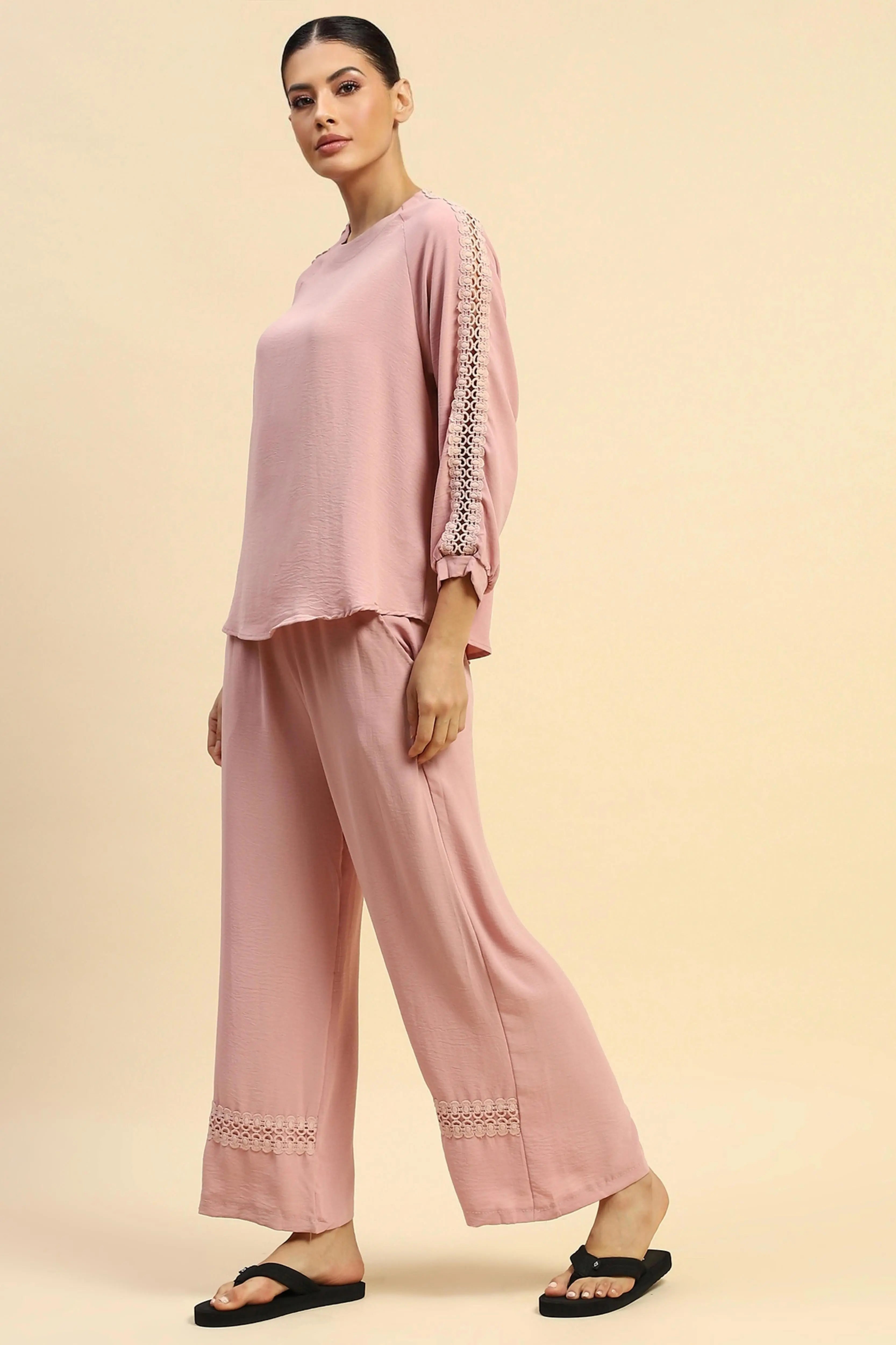 Onion  Rayon Relaxed Nightsuit - Global Republic