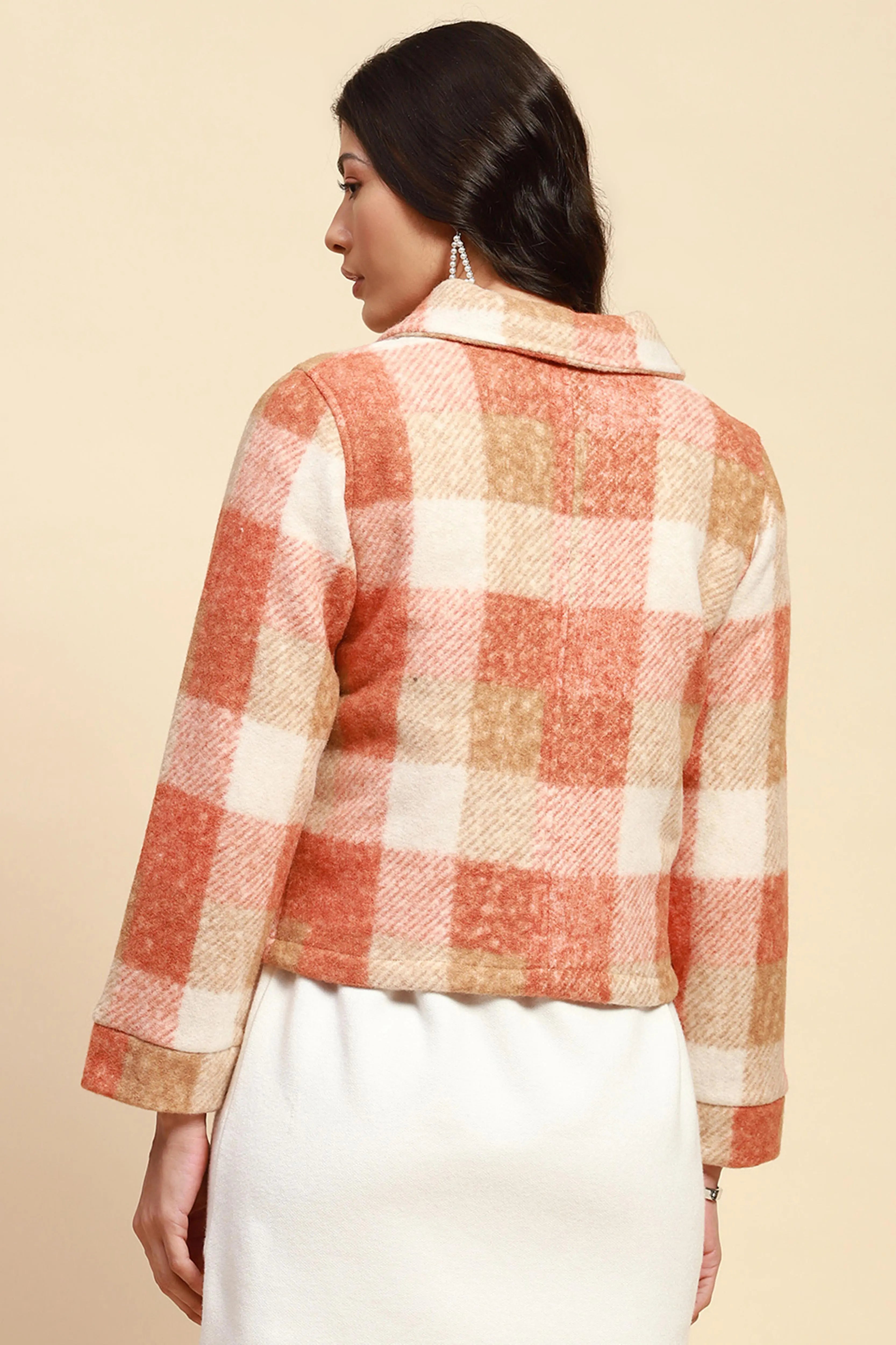 Rust  Regular Fit Jacket - Global Republic