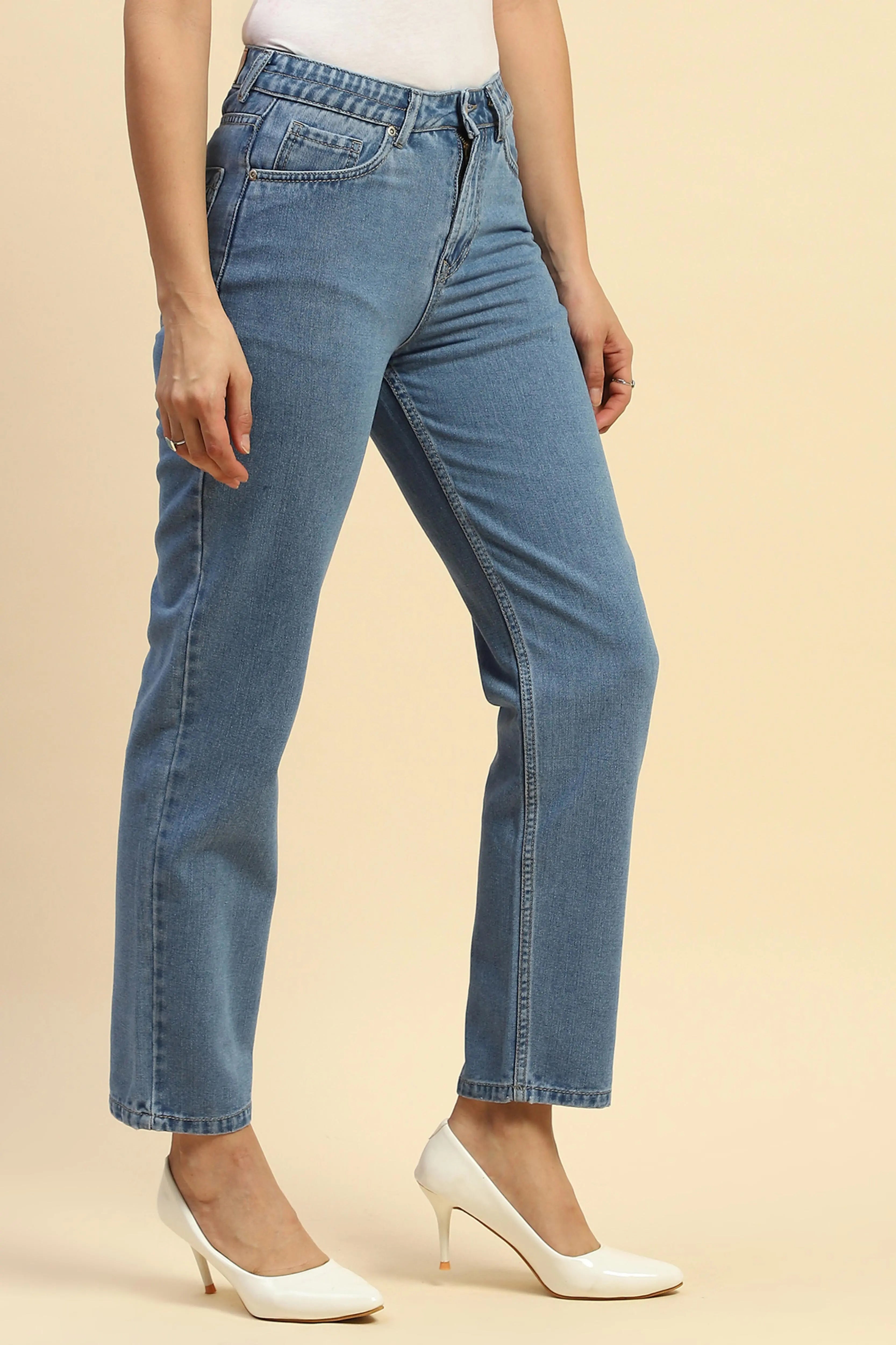 Blue Mom Fit Jeans - Global Republic