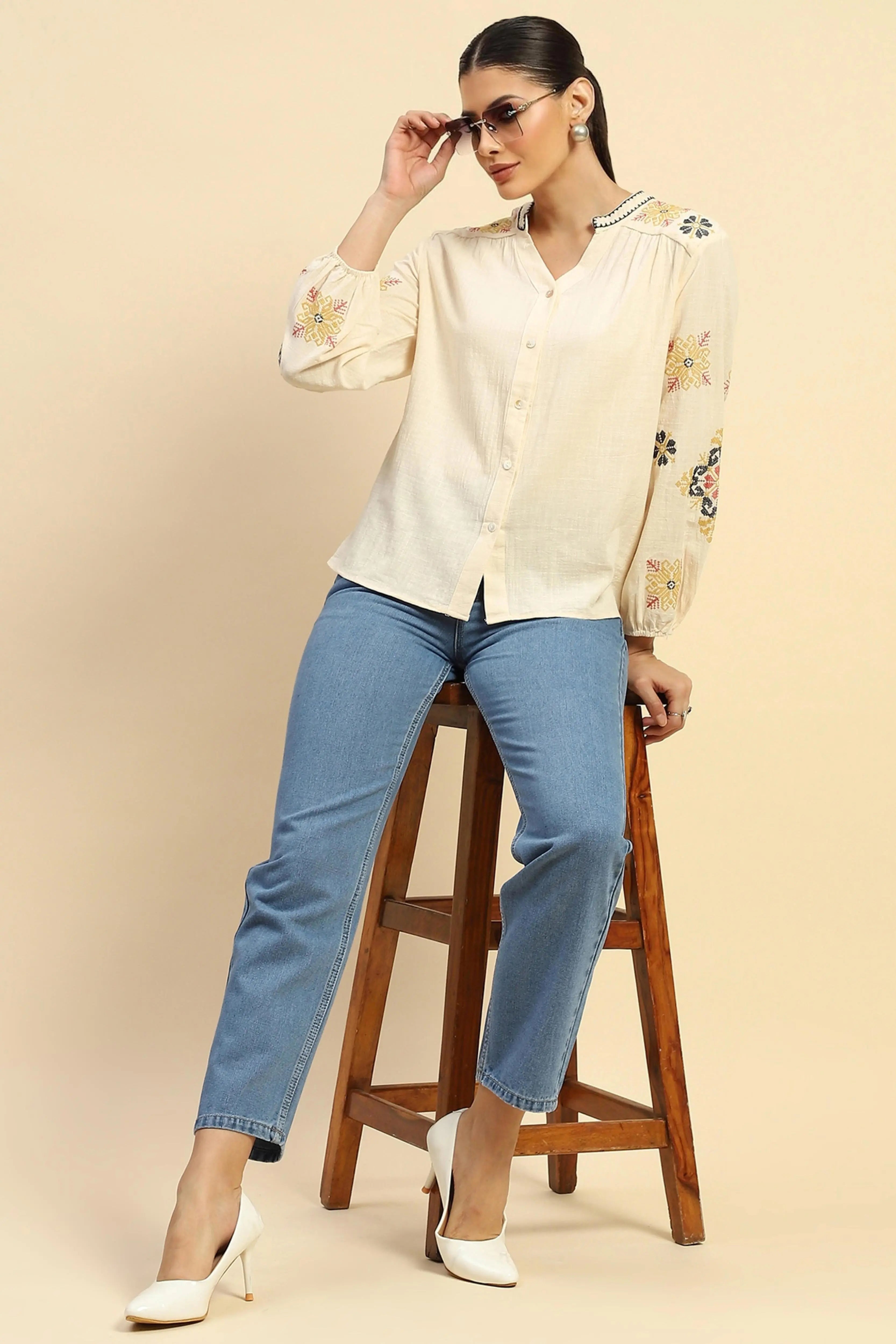 Blue Mom Fit Jeans - Global Republic