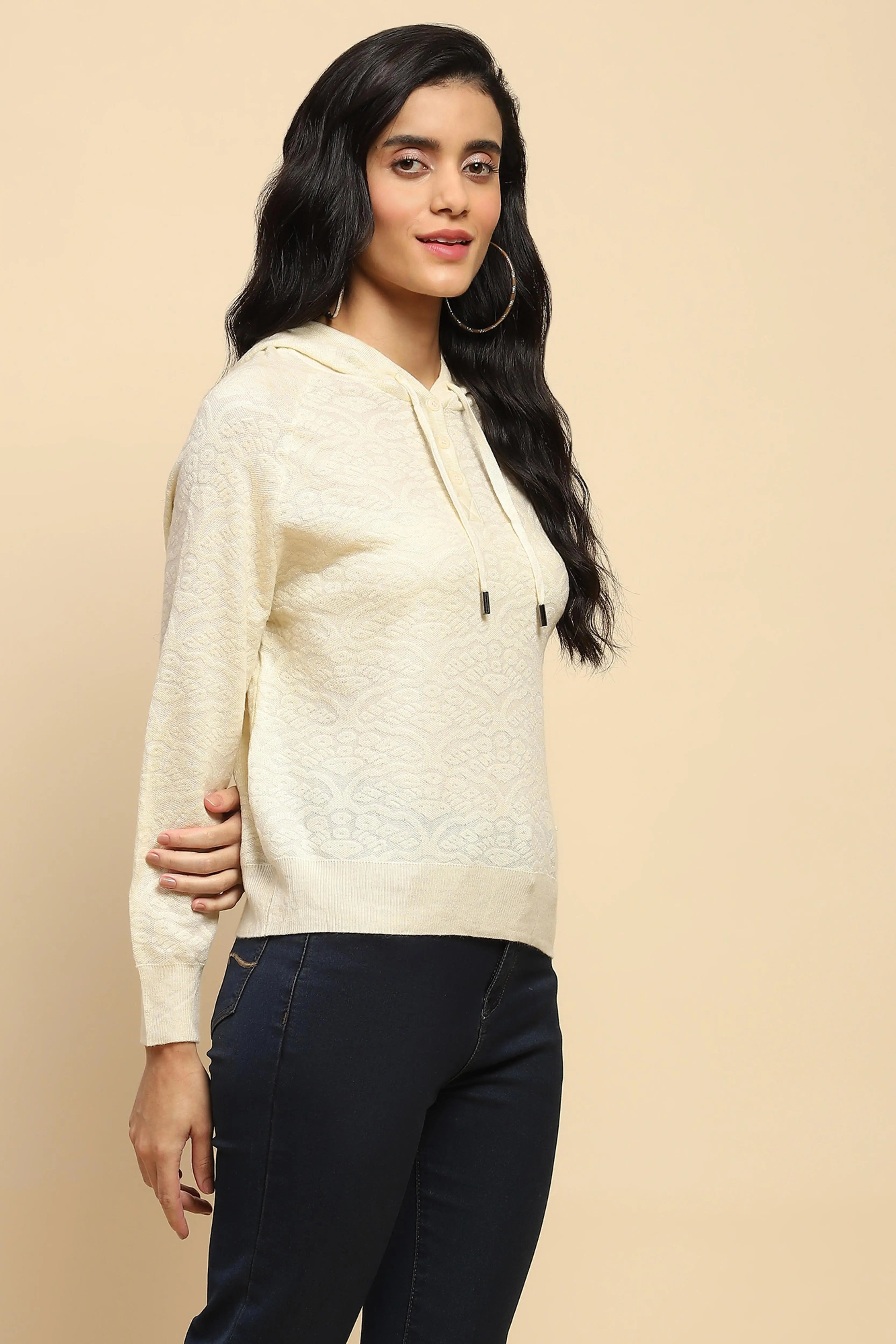 Off White  Pullover - Global Republic