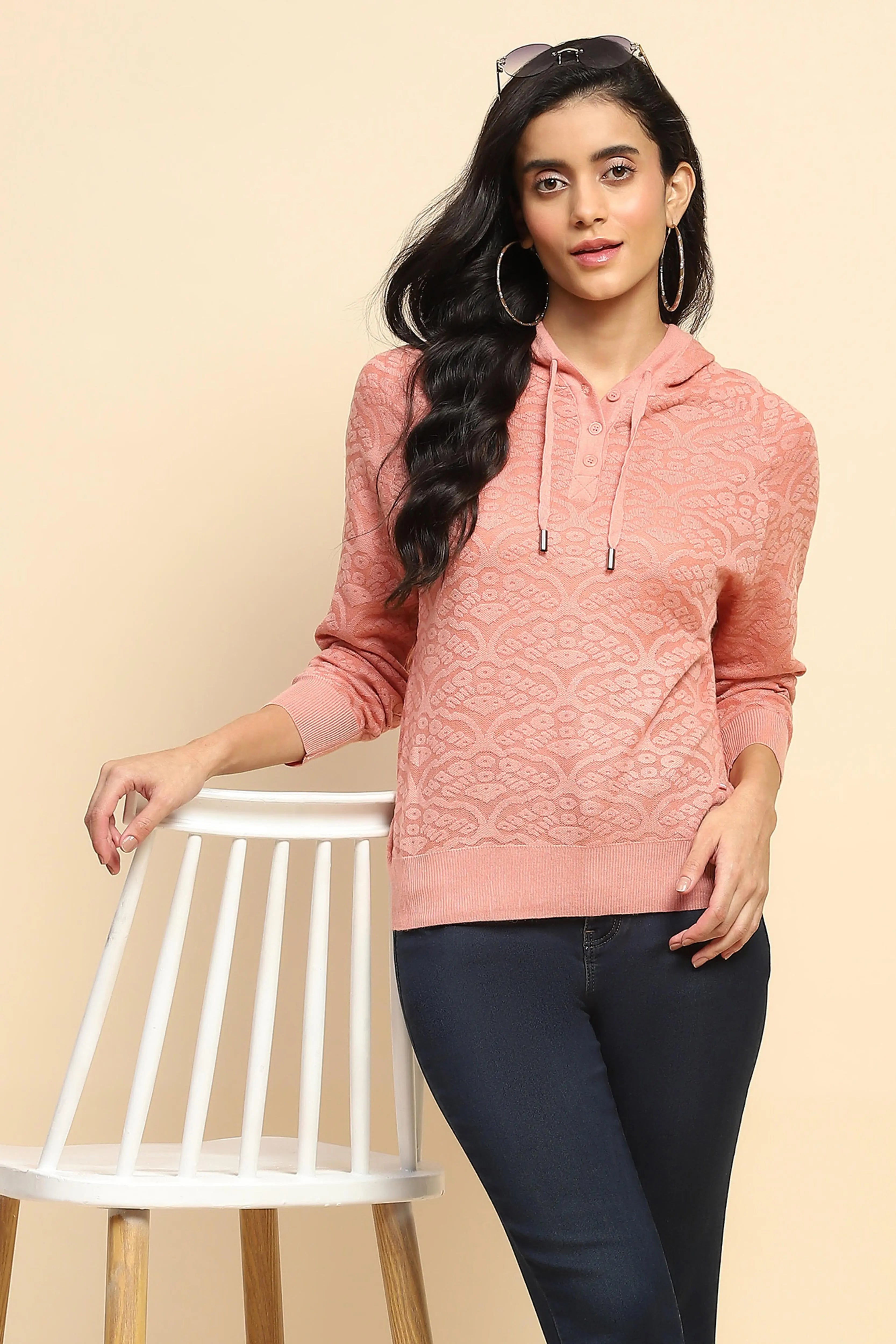 Pink Hood Pullover - Global Republic