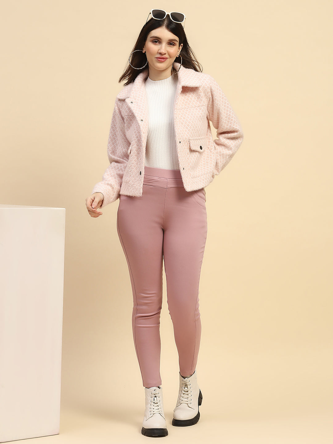 Blossom Checkerd  Jacket - Global Republic