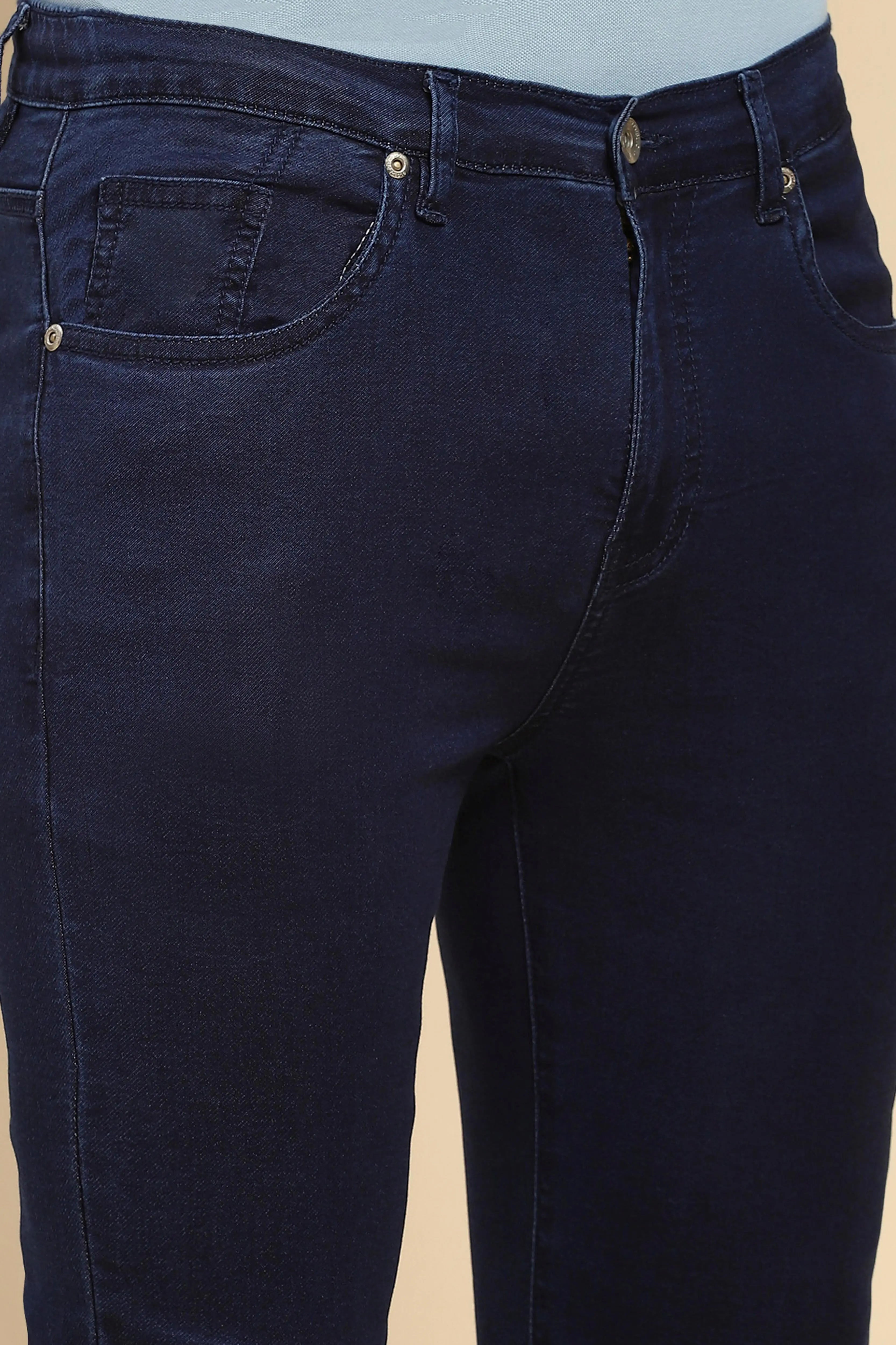 Blue Straight Fit Jeans - Global Republic