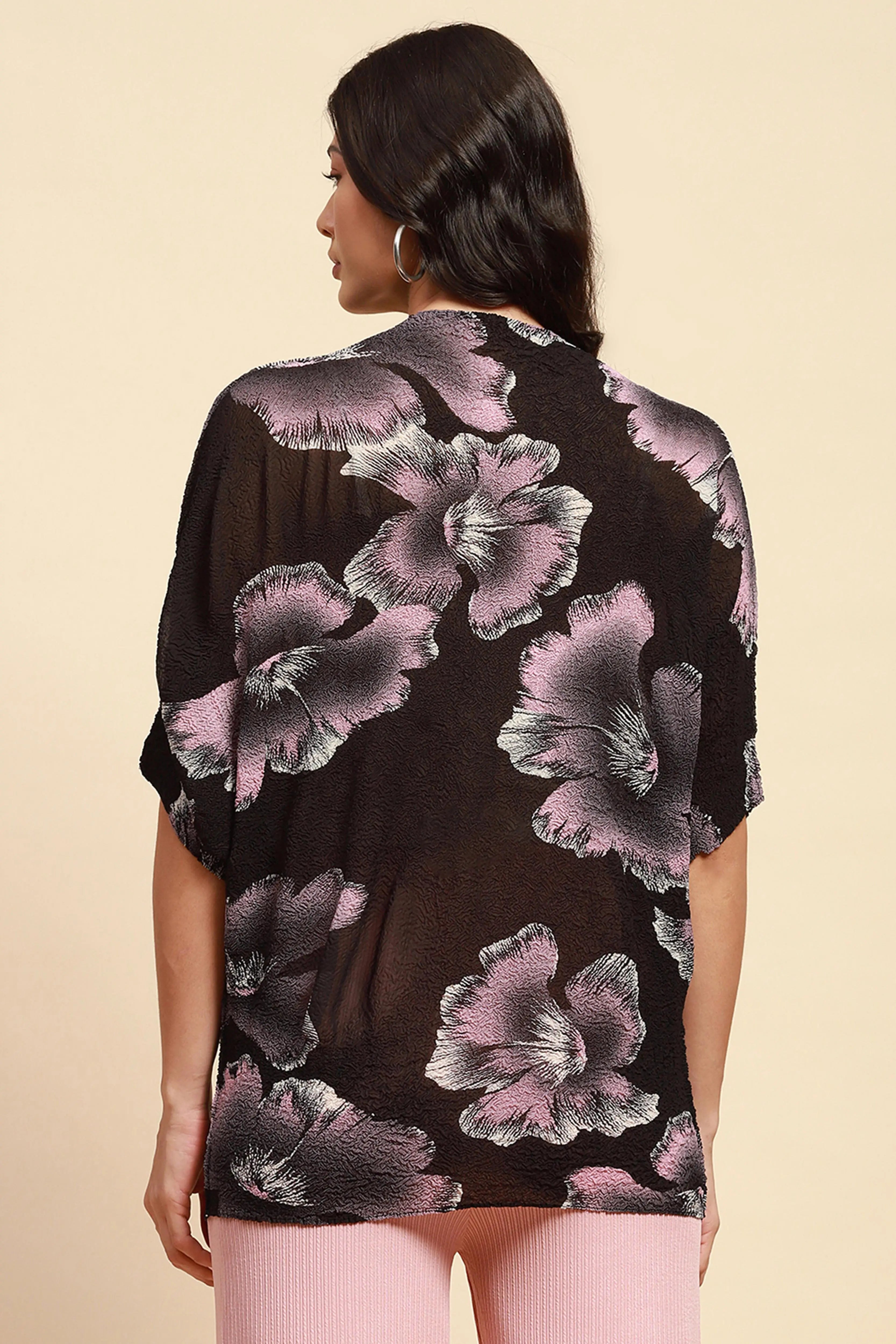 Black  Stretchable Top - Global Republic