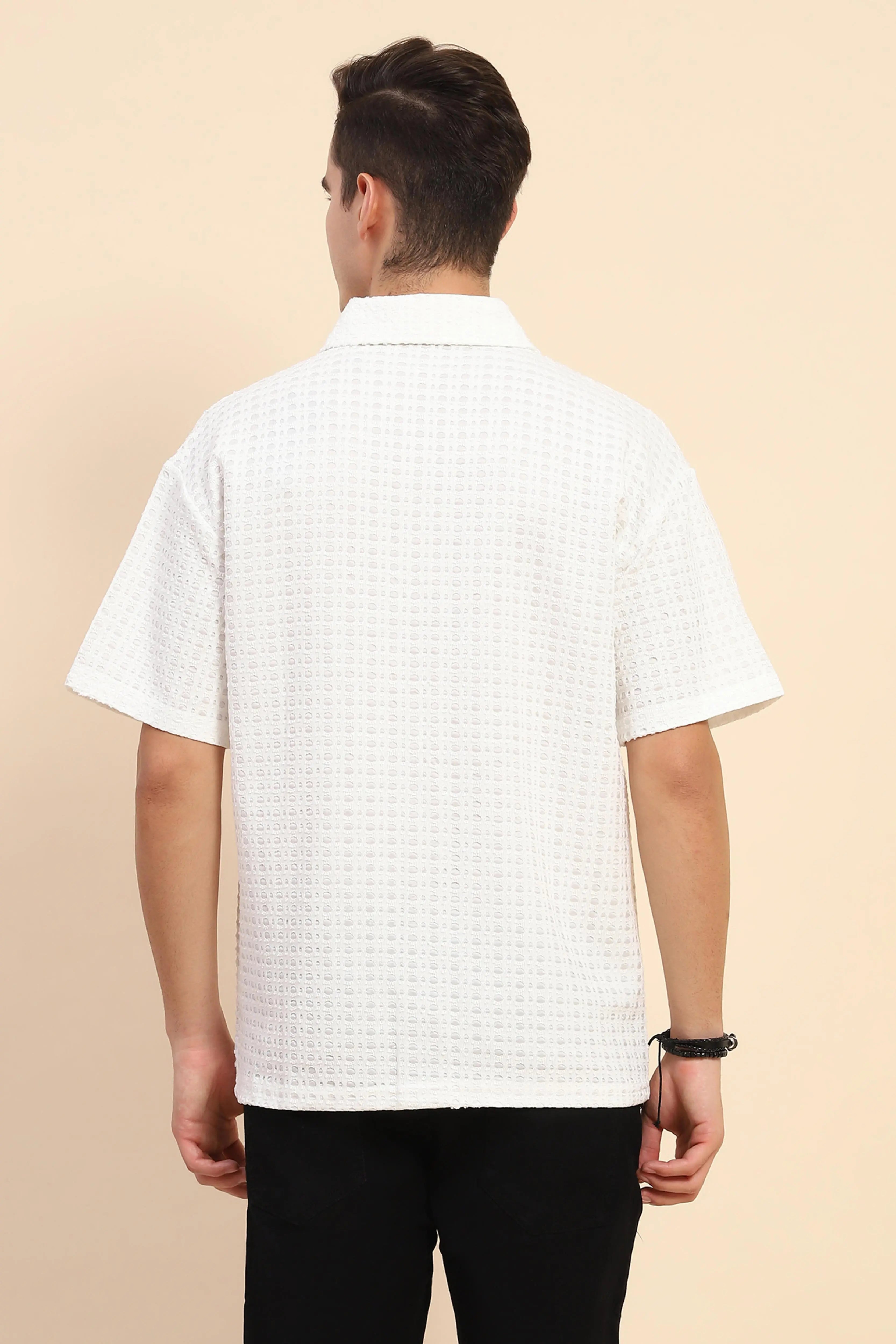 White  Oversized Shirt - Global Republic