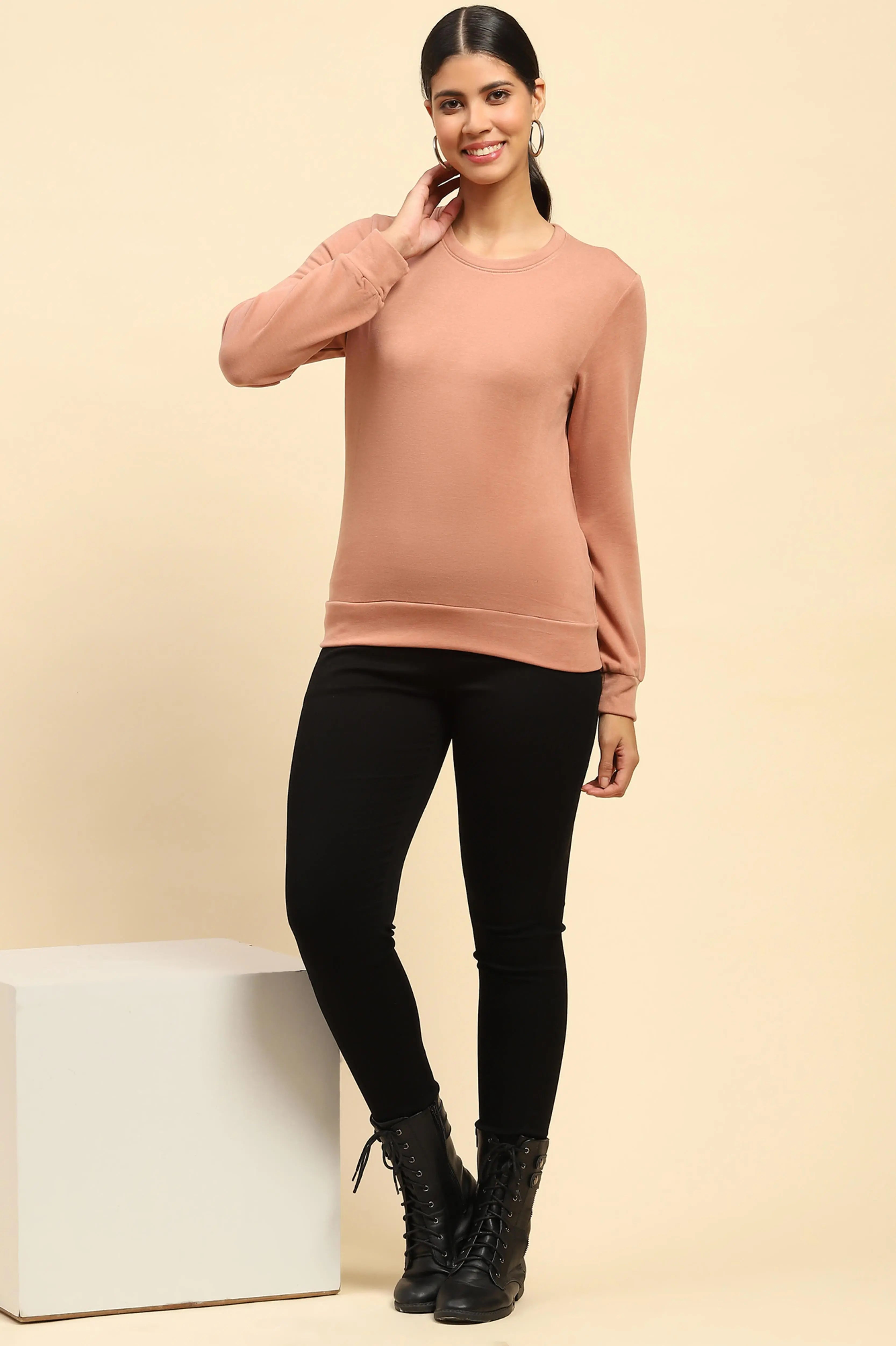Rose Solid Ultra Soft Sweatshirt - Global Republic