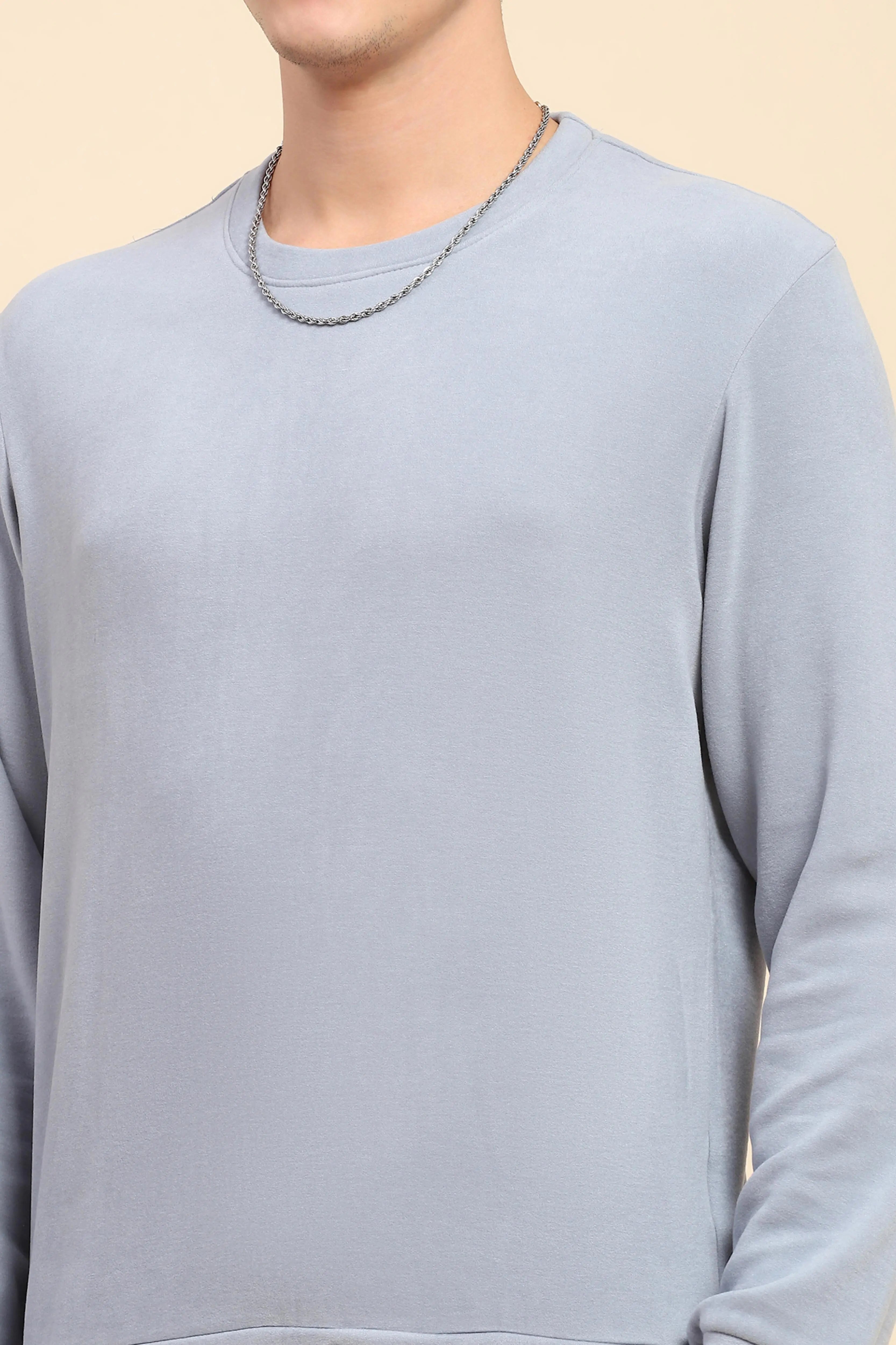 Blue Acrylic Winter Sweatshirt - Global Republic