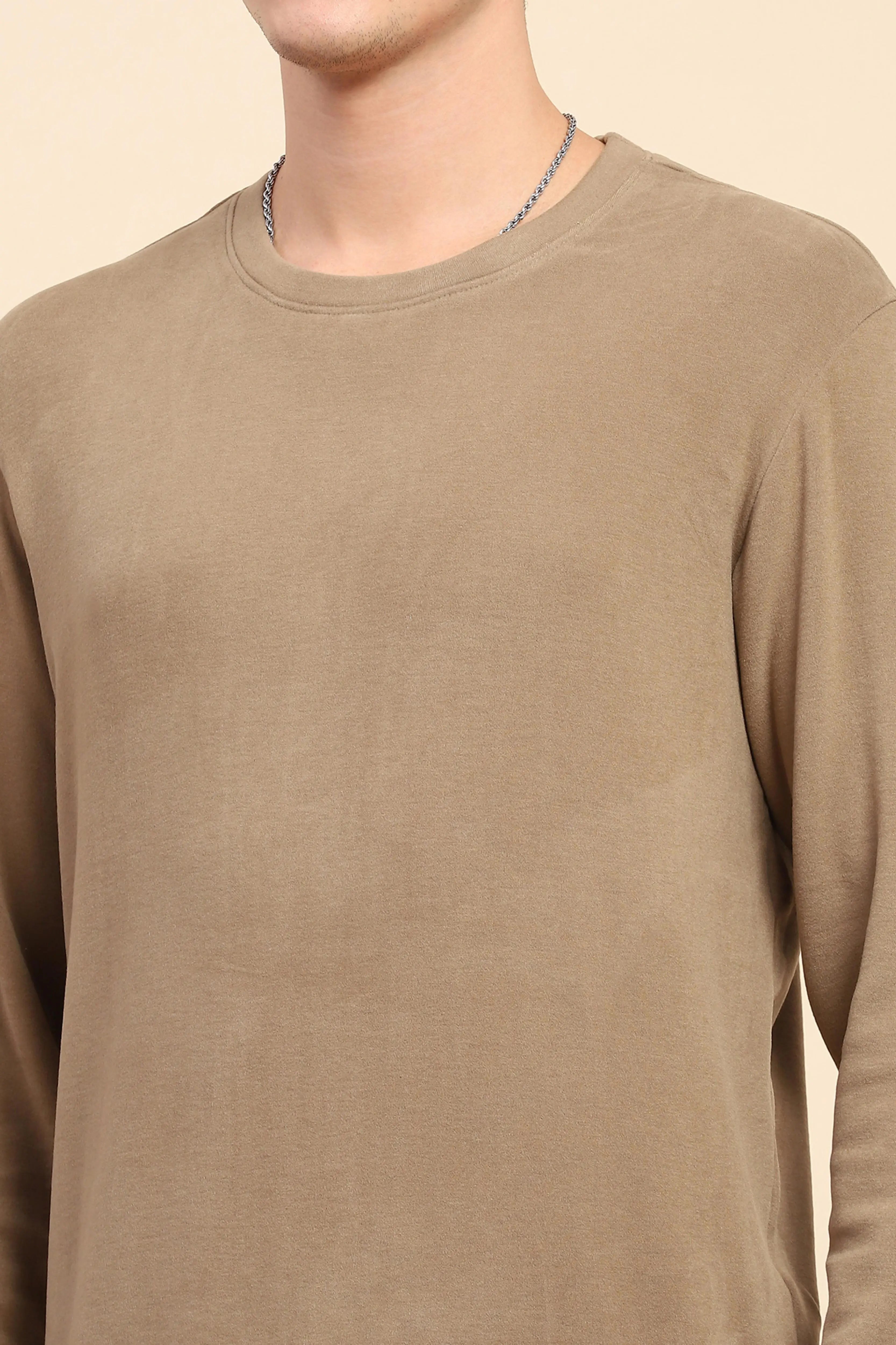 Brown Acrylic Winter Sweatshirt - Global Republic