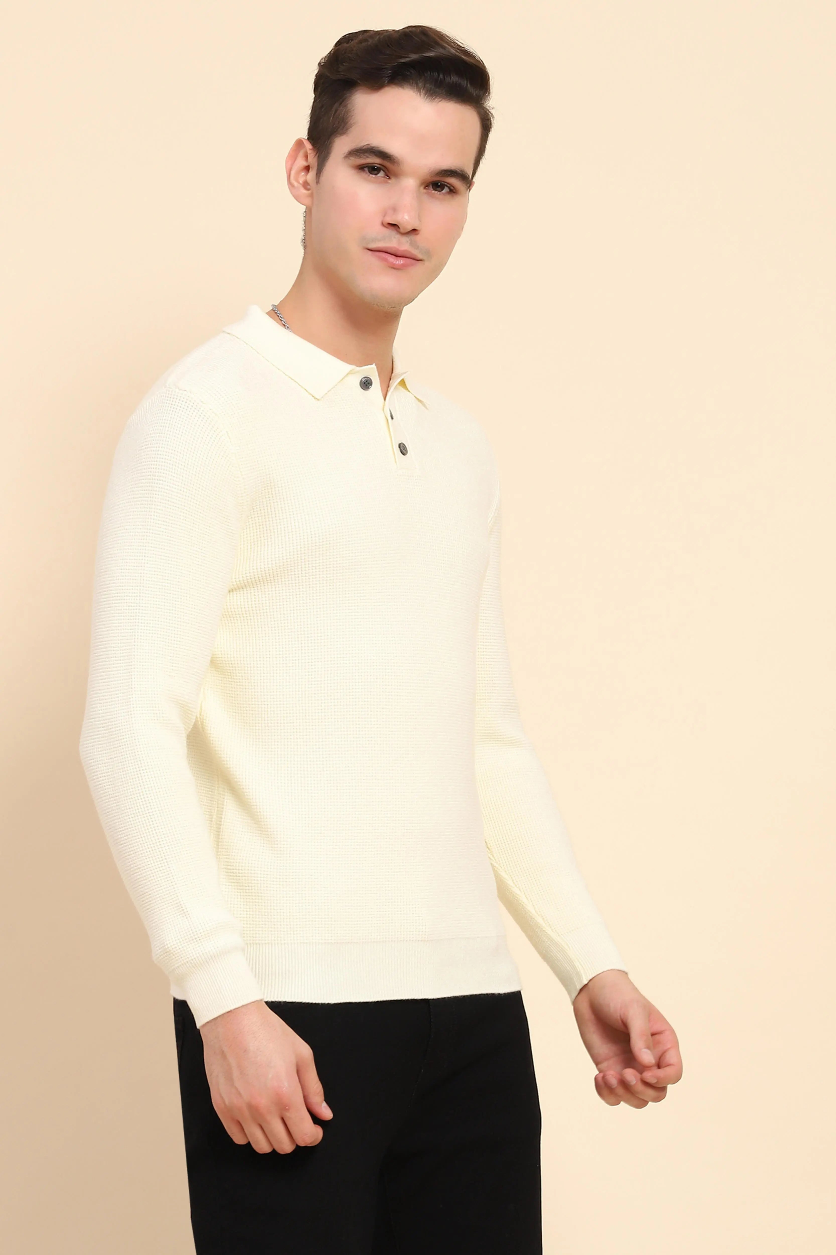 Off White  Knit Pullover - Global Republic