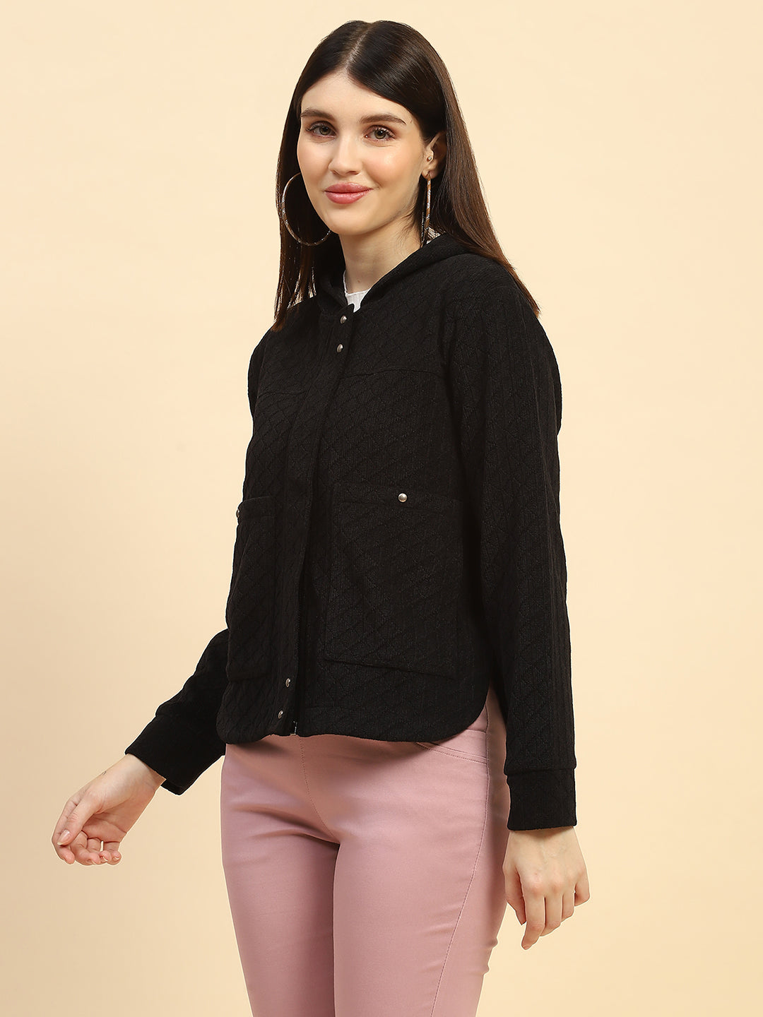 Black Solid  Sweatshirt - Global Republic