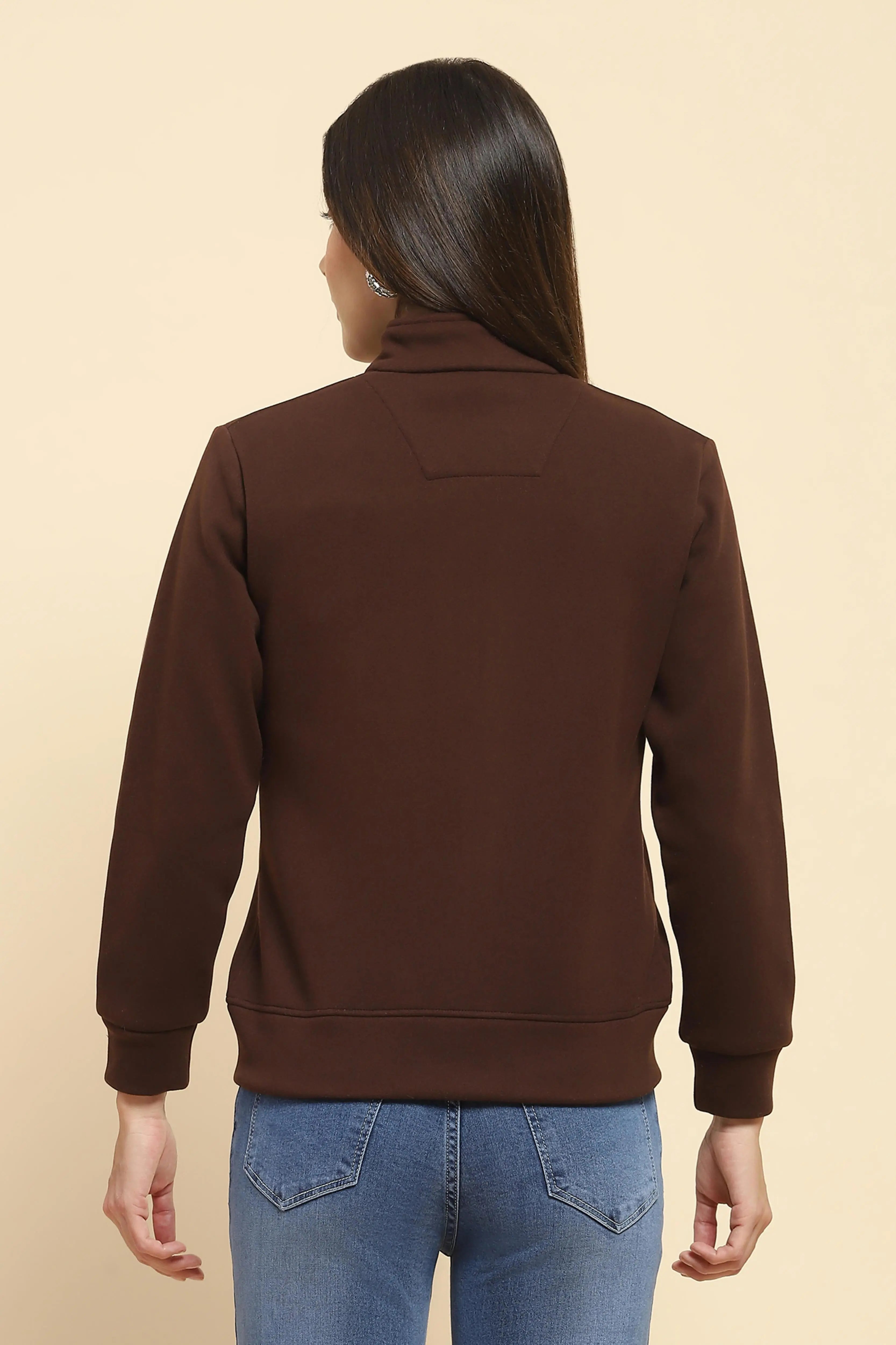 Coffee  Solid Sweatshirt - Global Republic