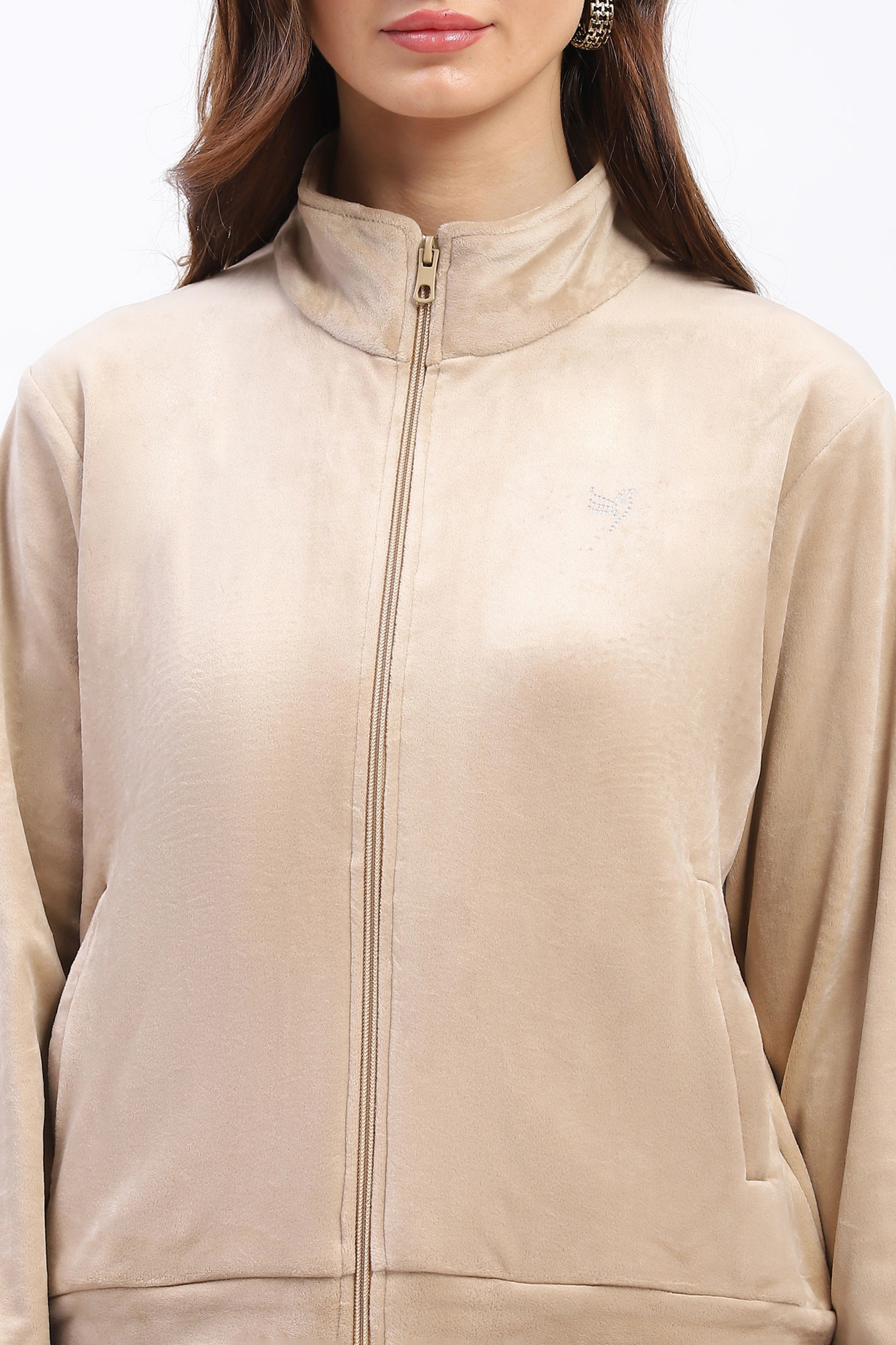 Velvet Suede Fleece-Lined Night Suit