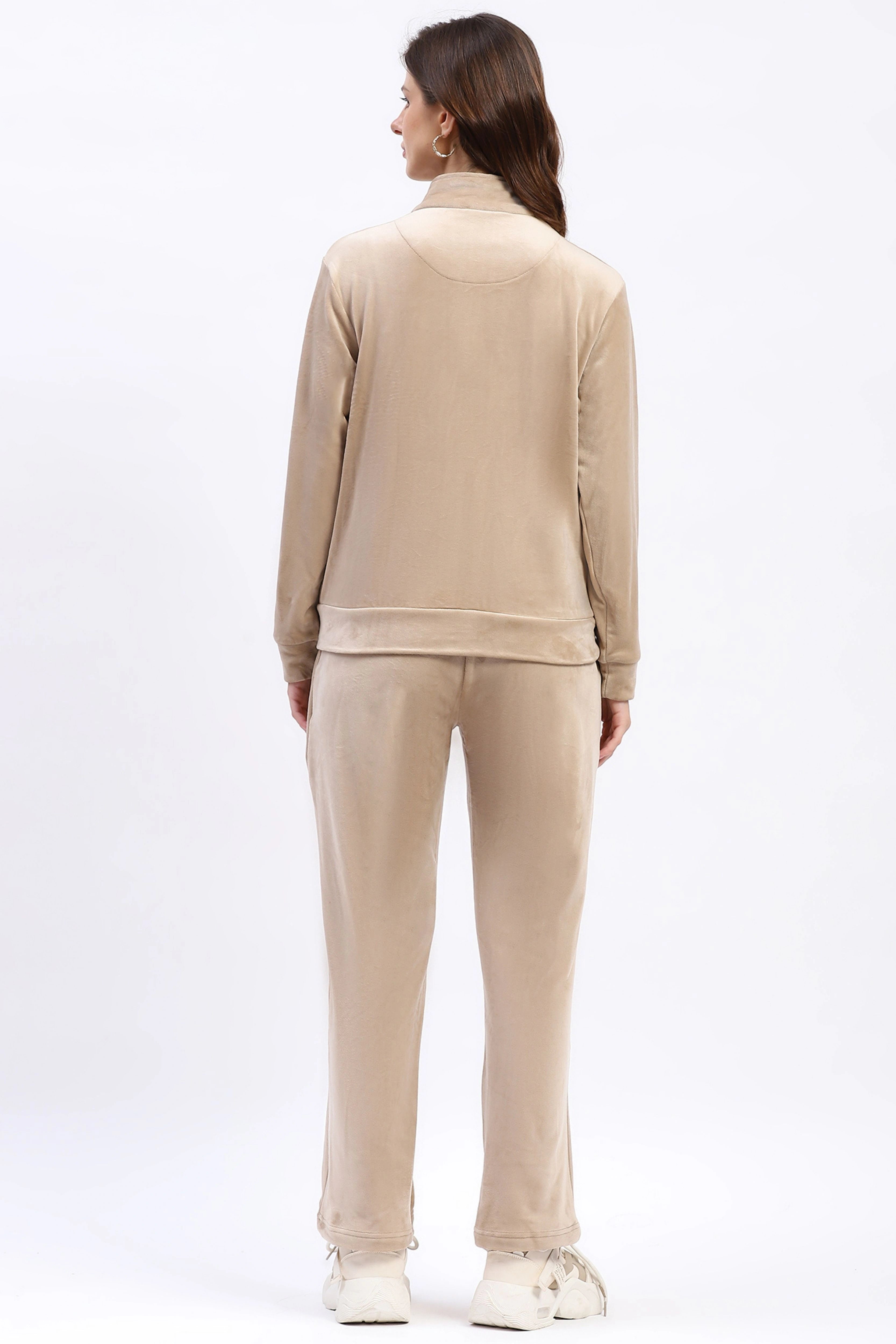 Velvet Suede Fleece-Lined Night Suit