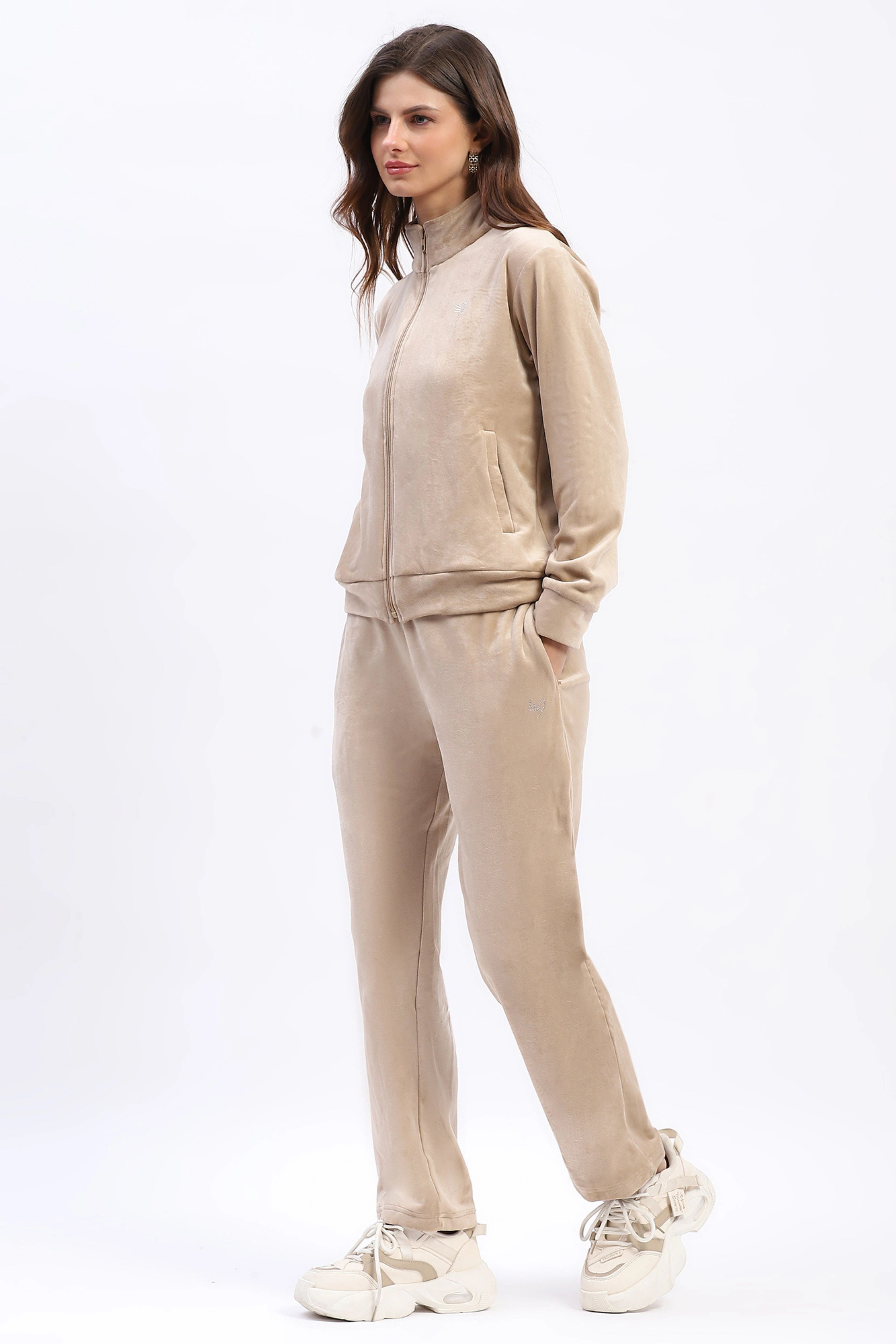 Velvet Suede Fleece-Lined Night Suit