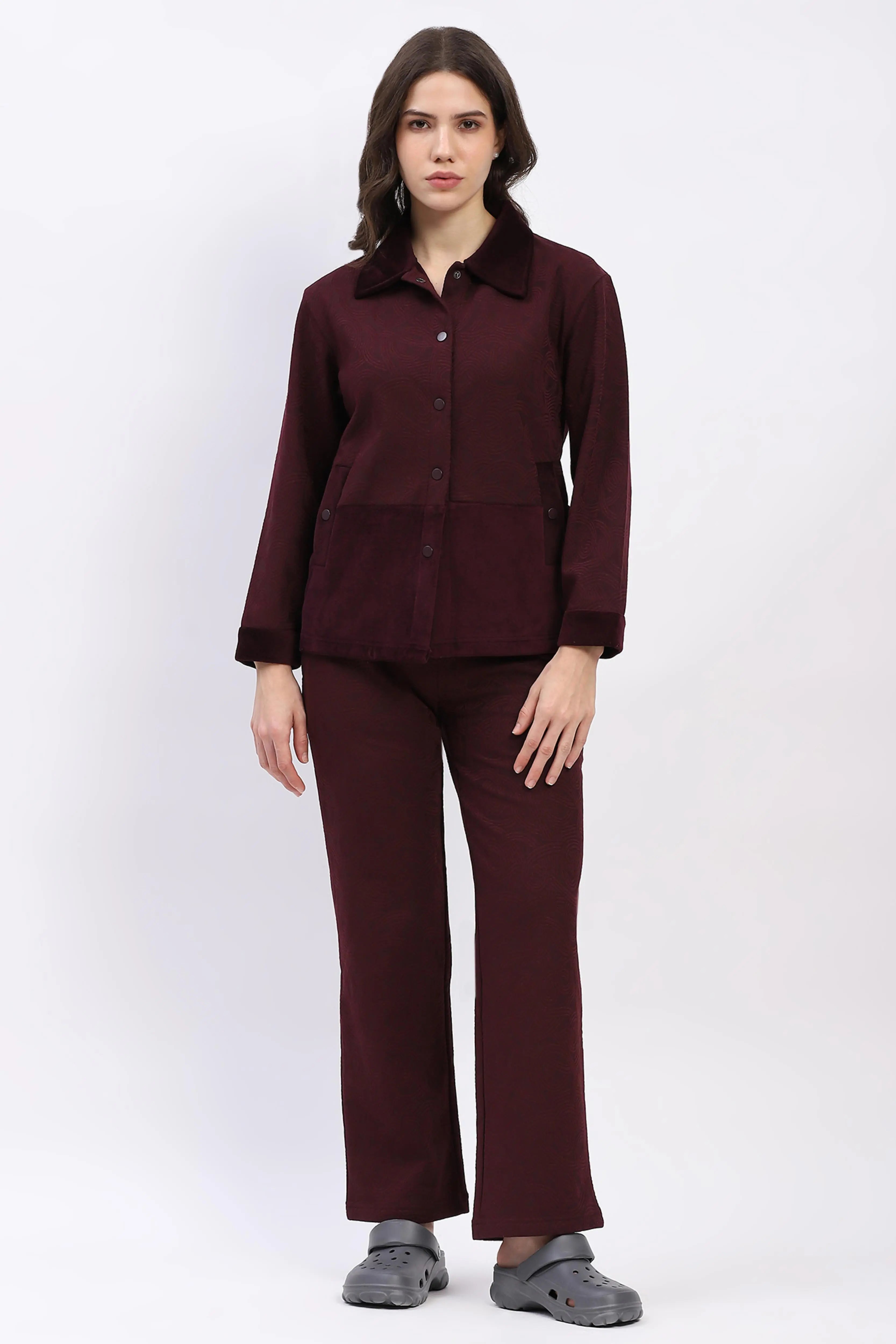 Shacket-Style Winter Night Suit - Global Republic